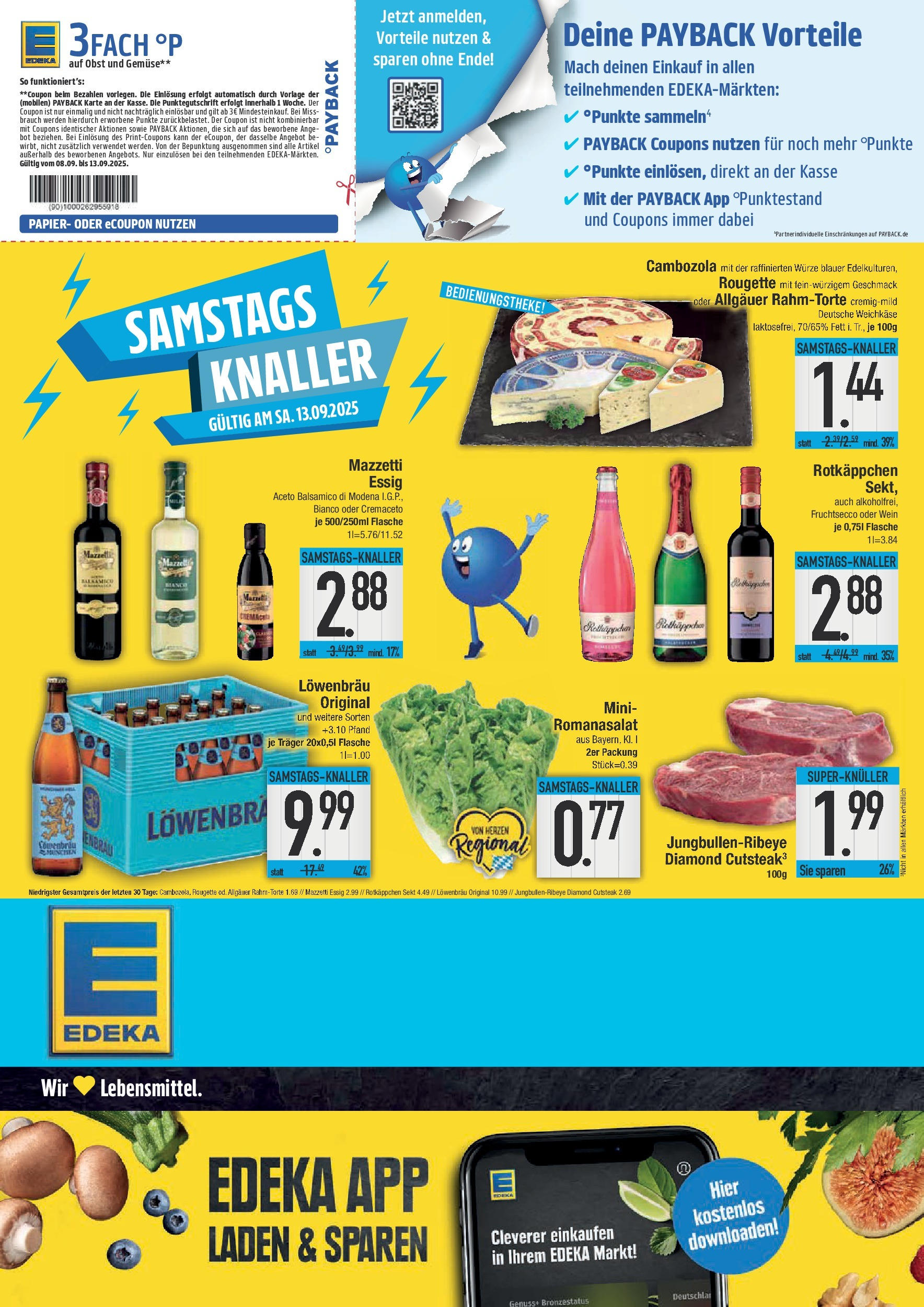 Edeka prospekt München (ab 07.09.2025) » Angebote Online | Seite: 20 | Produkte: Essig, Gemüse, Obst, Steak Edeka prospekt München (ab 07.09.2025) » Angebote Online | Seite: 20 | Produkte: Essig, Gemüse, Obst, Steak