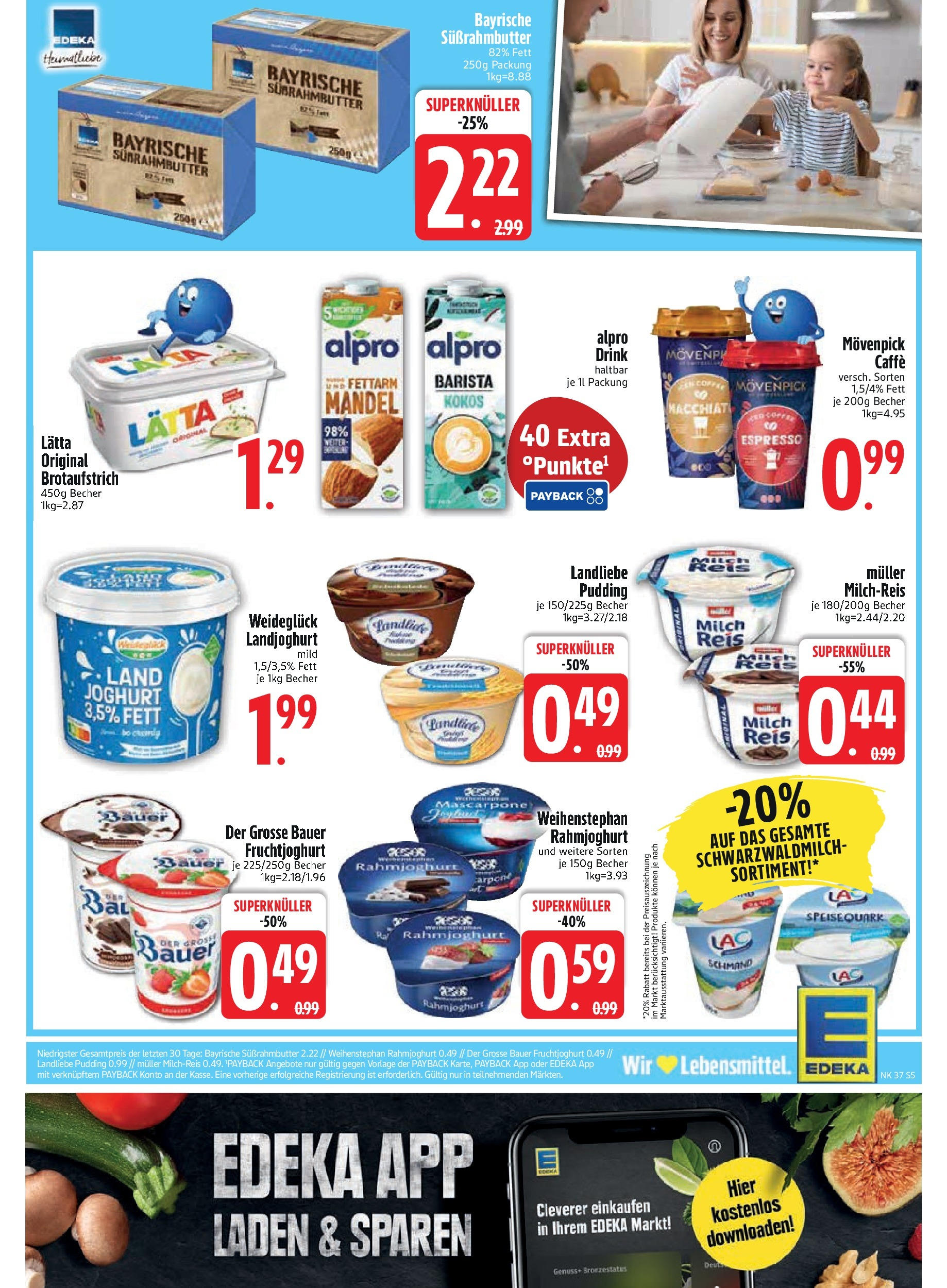 Edeka prospekt Kirchseeon (ab 07.09.2025) » Angebote Online | Seite: 7 | Produkte: Milch, Mascarpone, Pudding, Lätta Edeka prospekt Kirchseeon (ab 07.09.2025) » Angebote Online | Seite: 7 | Produkte: Milch, Mascarpone, Pudding, Lätta