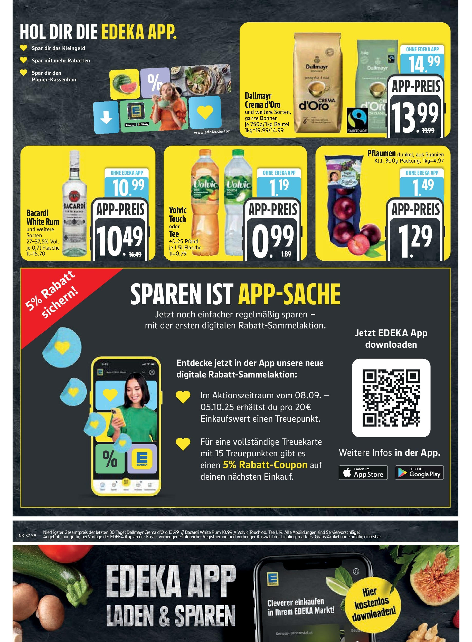 Edeka prospekt Kirchseeon (ab 07.09.2025) » Angebote Online | Seite: 10 | Produkte: Bacardi, Pflaumen, Volvic touch, Dallmayr Edeka prospekt Kirchseeon (ab 07.09.2025) » Angebote Online | Seite: 10 | Produkte: Bacardi, Pflaumen, Volvic touch, Dallmayr