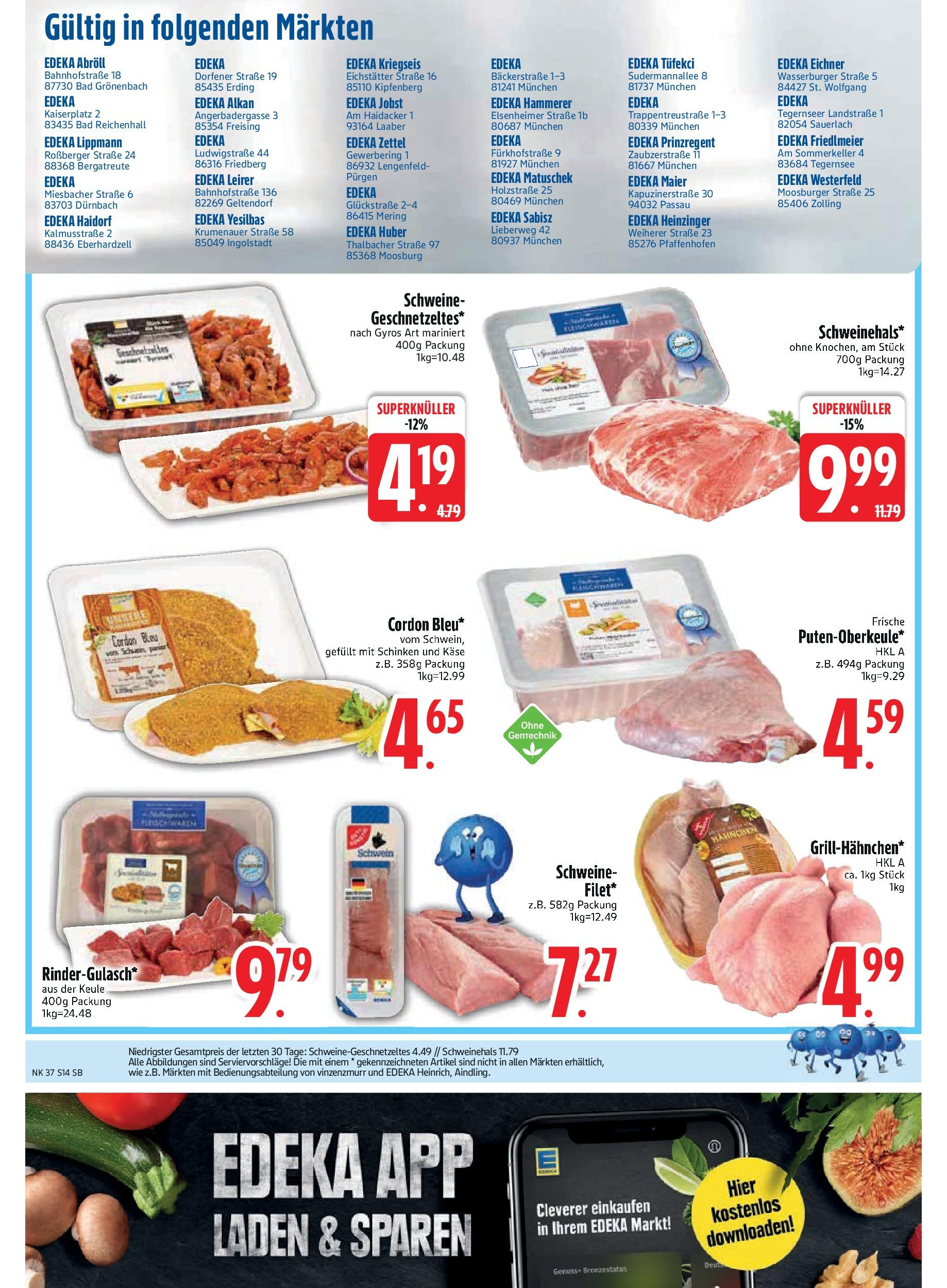 Edeka prospekt Bodenwöhr (ab 07.09.2025) » Angebote Online | Seite: 16 | Produkte: Käse, Bad, Gyros, Schinken Edeka prospekt Bodenwöhr (ab 07.09.2025) » Angebote Online | Seite: 16 | Produkte: Käse, Bad, Gyros, Schinken