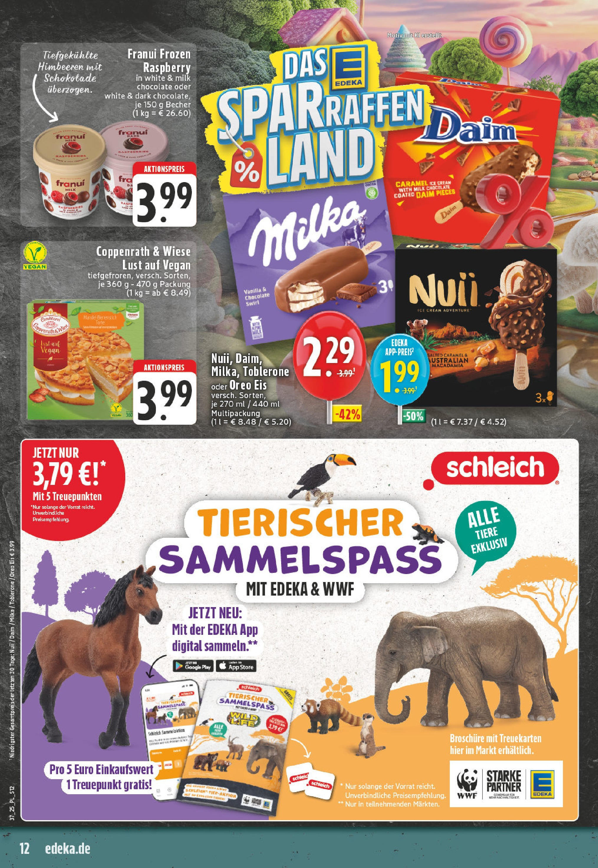 Edeka prospekt Goch (ab 07.09.2025) » Angebote Online | Seite: 12 | Produkte: Himbeeren, Schokolade, Milka, Eis Edeka prospekt Goch (ab 07.09.2025) » Angebote Online | Seite: 12 | Produkte: Himbeeren, Schokolade, Milka, Eis