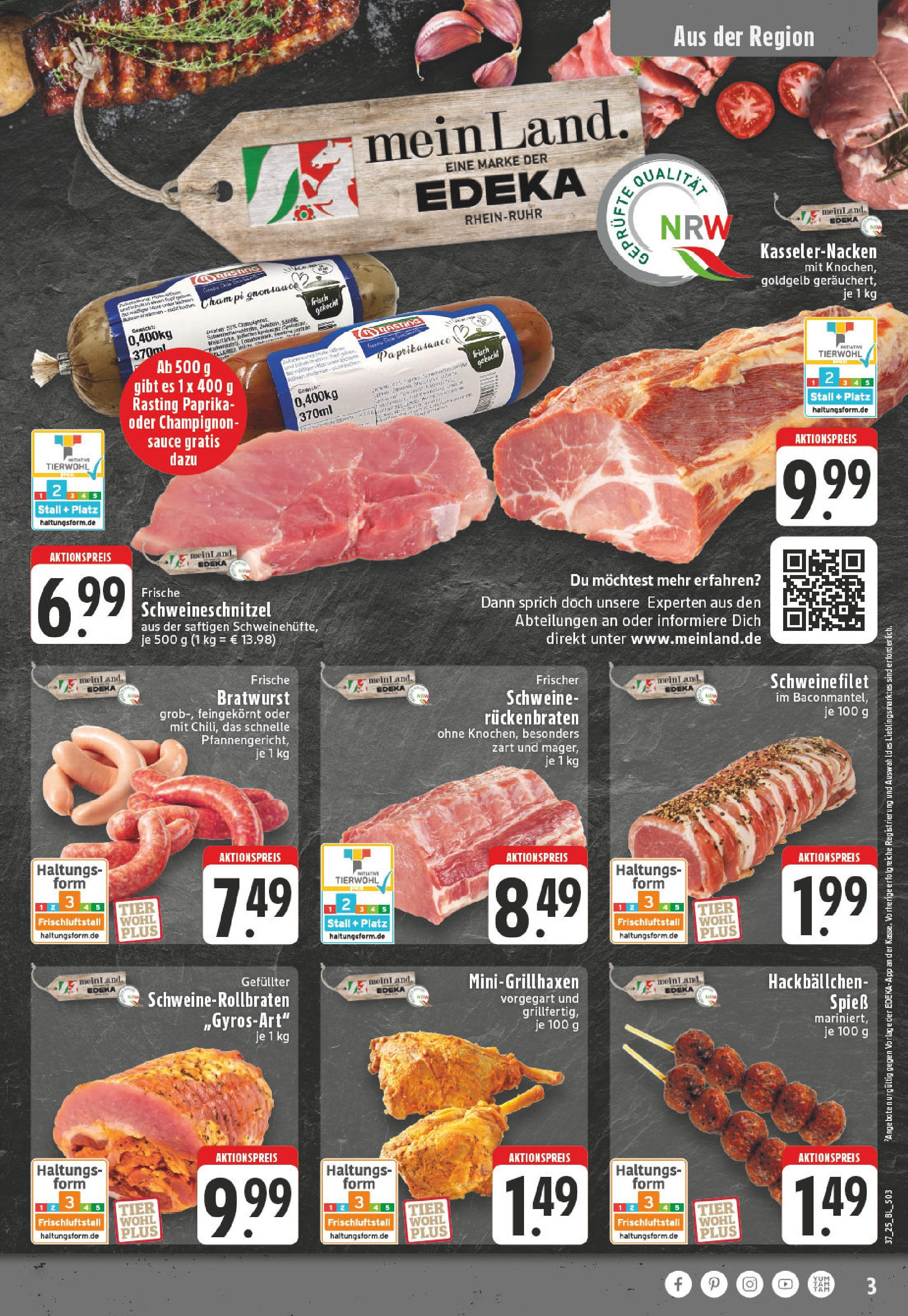 Edeka prospekt Adenau / Eifel (ab 07.09.2025) » Angebote Online | Seite: 3 | Produkte: Schnitzel, Schweinefilet, Fisch, Paprika Edeka prospekt Adenau / Eifel (ab 07.09.2025) » Angebote Online | Seite: 3 | Produkte: Schnitzel, Schweinefilet, Fisch, Paprika