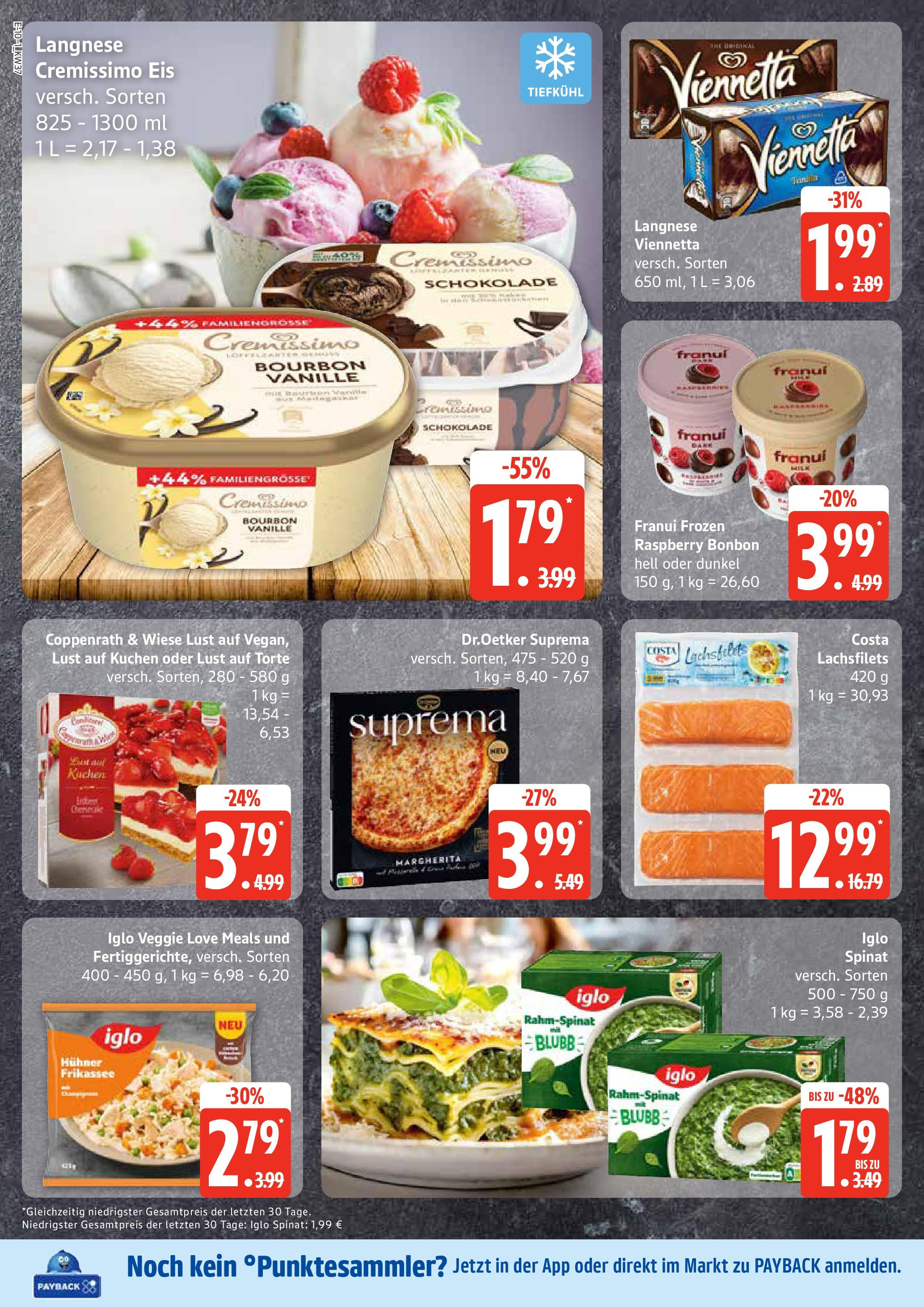 Marktkauf - Marktkauf: Wochenangebote (ab 07.09.2025) » Angebote online | Seite: 10 | Produkte: Langnese cremissimo, Cremissimo, Iglo, Kuchen