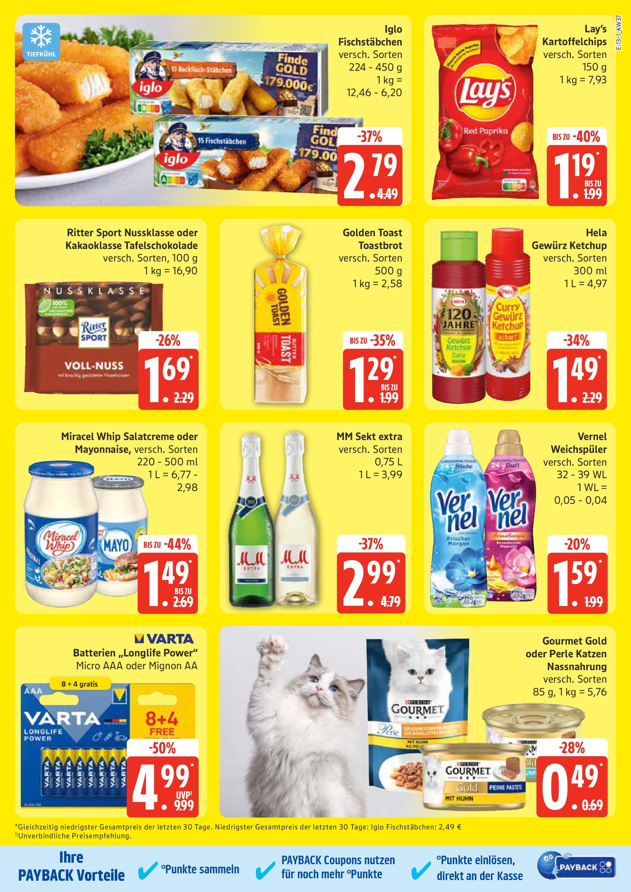 Marktkauf - Marktkauf: Wochenangebote (ab 07.09.2025) » Angebote online | Seite: 13 | Produkte: Batterien, Miracel whip, Fischstabchen, Vernel