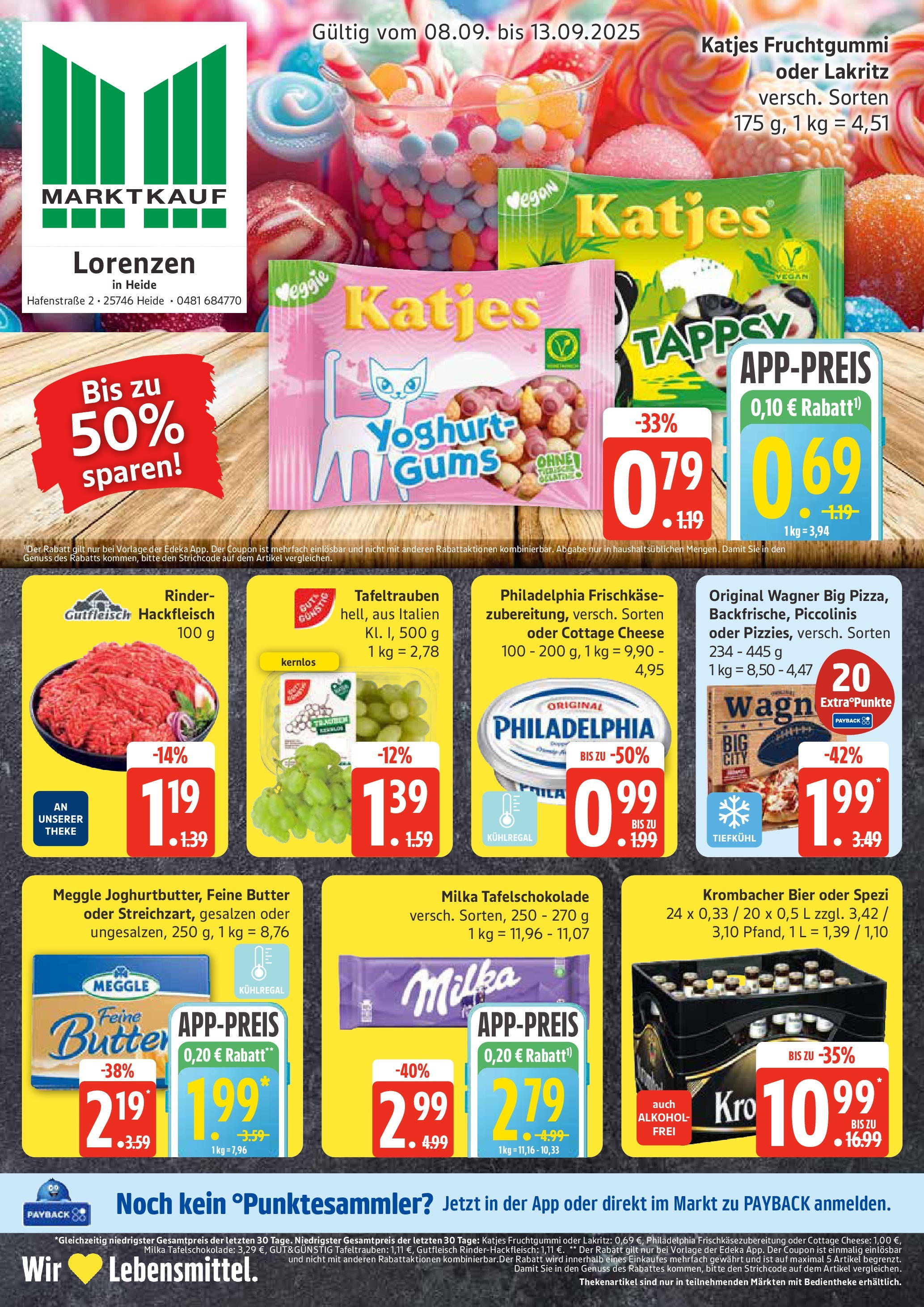 Marktkauf - Marktkauf: Wochenangebote (ab 07.09.2025) » Angebote ab Montag | Seite: 1 | Produkte: Butter, Bier, Frischkase, Hackfleisch Marktkauf - Marktkauf: Wochenangebote (ab 07.09.2025) » Angebote online | Seite: 1 | Produkte: Butter, Bier, Frischkase, Hackfleisch