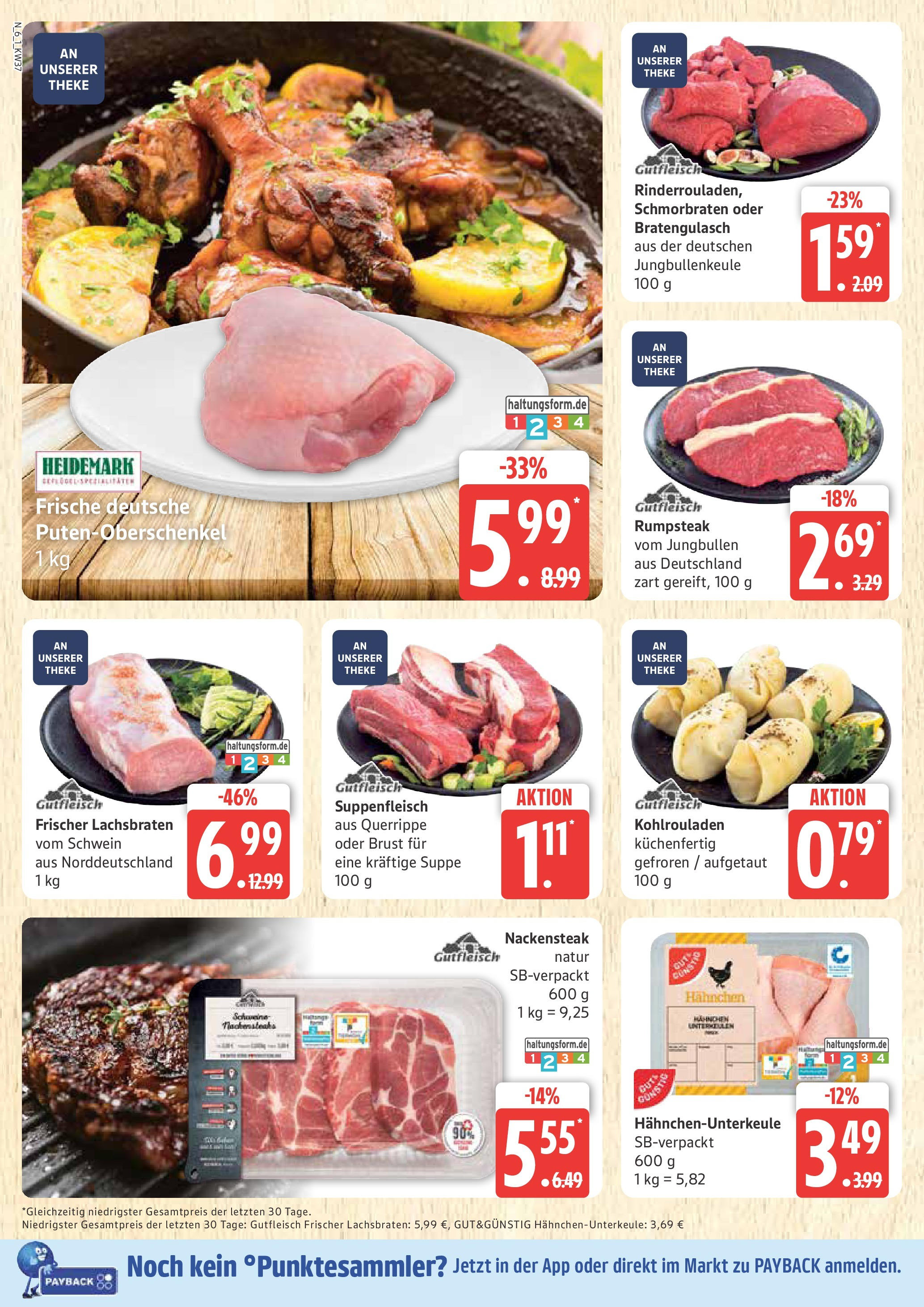 Marktkauf - Marktkauf: Wochenangebote (ab 07.09.2025) » Angebote ab Montag | Seite: 6 | Produkte: Rumpsteak, Hahnchen, Theke, Suppenfleisch Marktkauf - Marktkauf: Wochenangebote (ab 07.09.2025) » Angebote online | Seite: 6 | Produkte: Rumpsteak, Hahnchen, Theke, Suppenfleisch