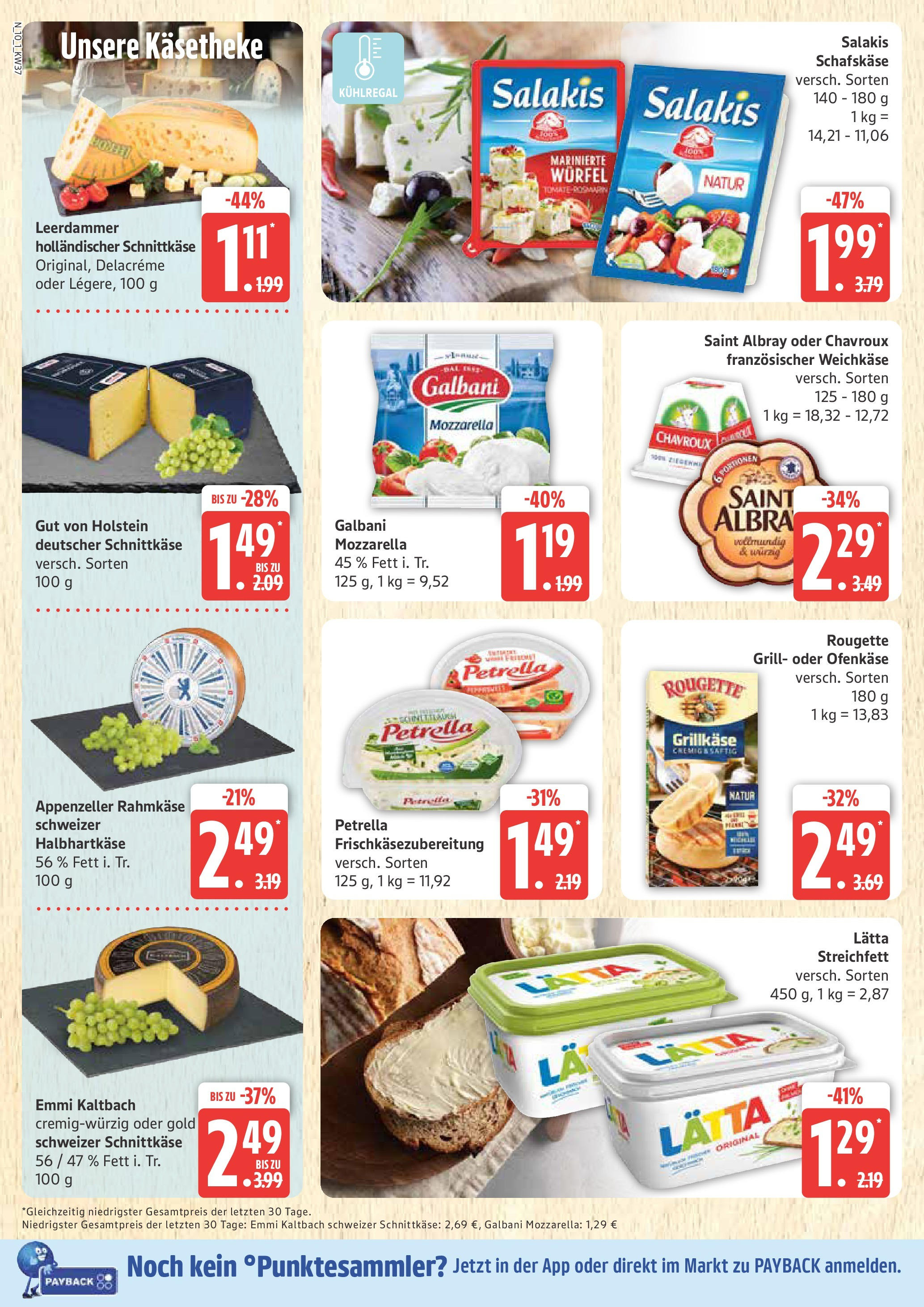 Marktkauf - Marktkauf: Wochenangebote (ab 07.09.2025) » Angebote online | Seite: 10 | Produkte: Mozzarella, Leerdammer, Lätta, Schafskase