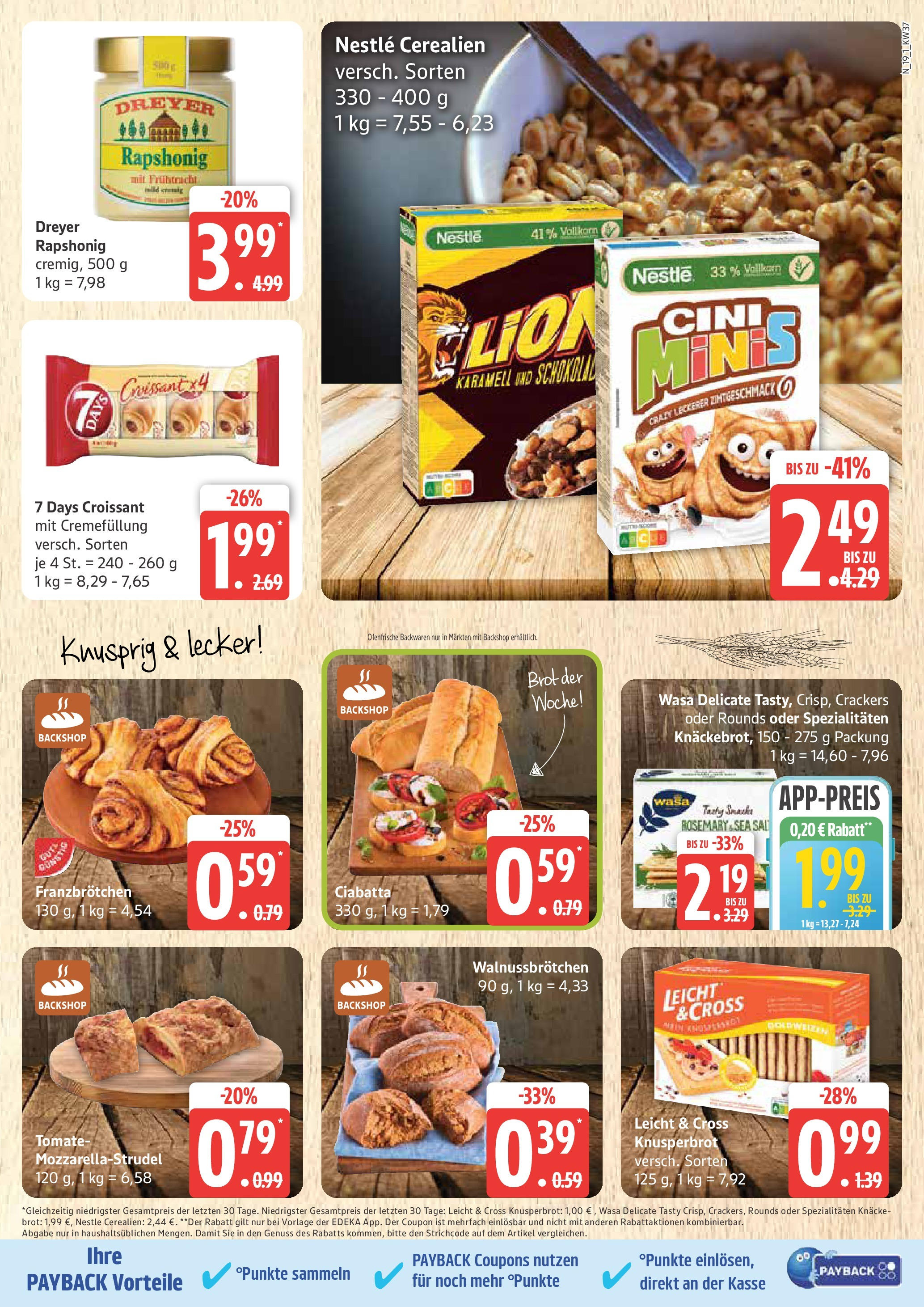 Marktkauf - Marktkauf: Wochenangebote (ab 07.09.2025) » Angebote online | Seite: 19 | Produkte: Ofenfrische, Croissant, Brot