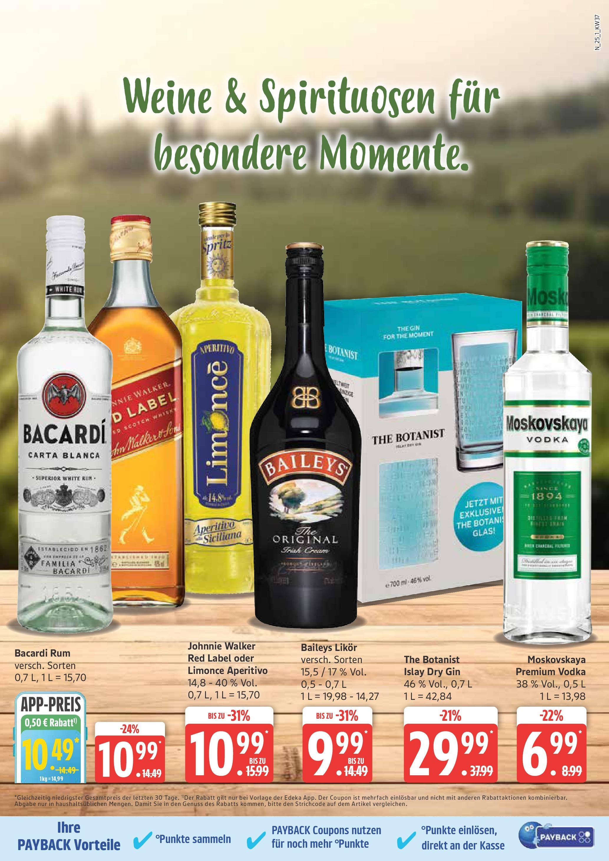Marktkauf - Marktkauf: Wochenangebote (ab 07.09.2025) » Angebote ab Montag | Seite: 25 | Produkte: Likör, Rum, Baileys, Johnnie walker Marktkauf - Marktkauf: Wochenangebote (ab 07.09.2025) » Angebote online | Seite: 25 | Produkte: Likör, Rum, Baileys, Johnnie walker