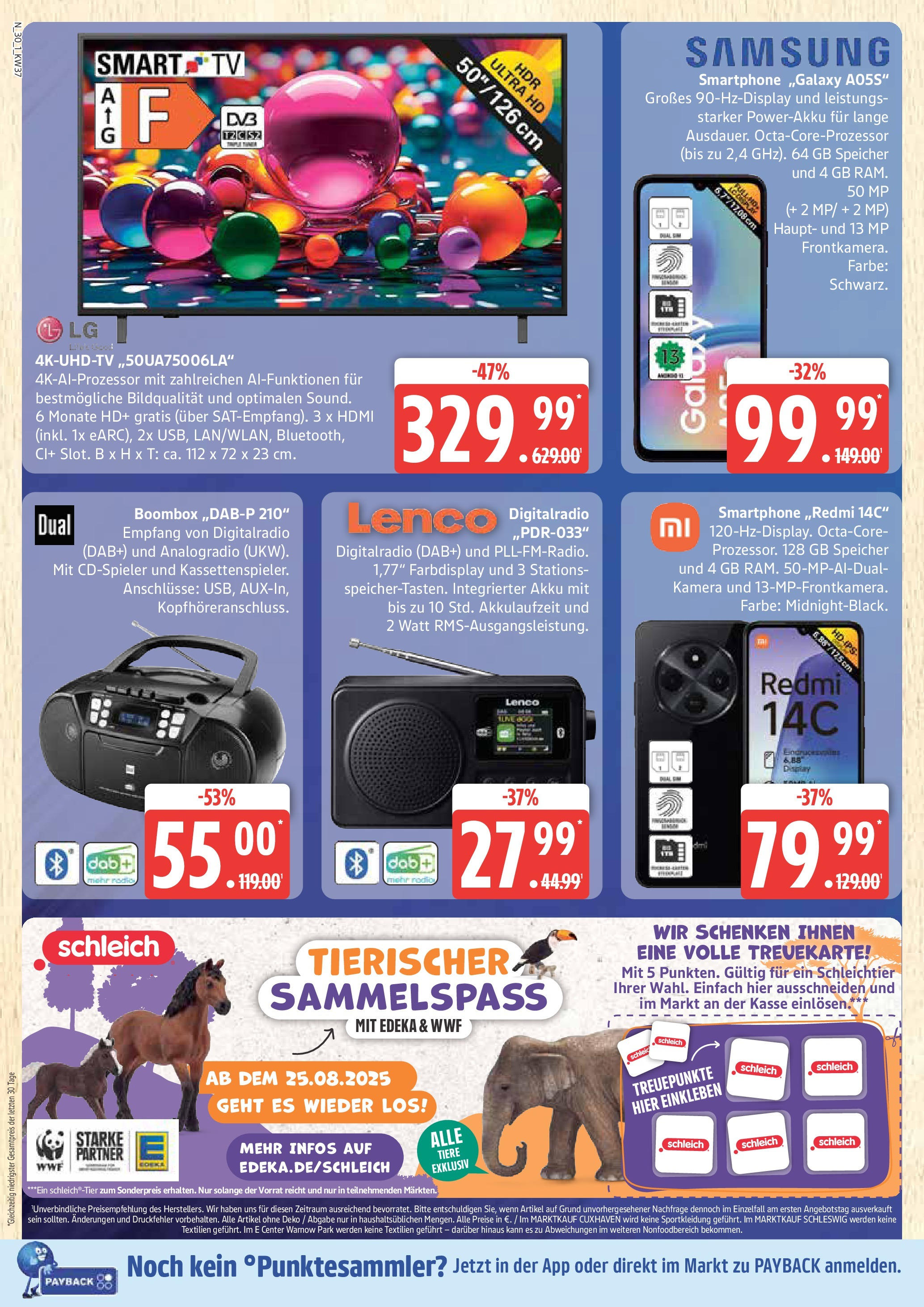 Marktkauf - Marktkauf: Wochenangebote (ab 07.09.2025) » Angebote online | Seite: 30 | Produkte: Kamera, Samsung, Smart TV, Smartphone