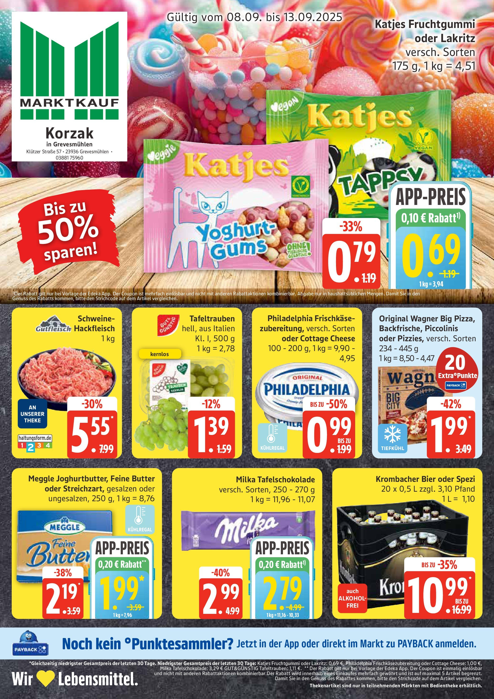Marktkauf - Marktkauf: Wochenangebote (ab 07.09.2025) » Angebote online | Seite: 1 | Produkte: Bier, Philadelphia, Milka, Krombacher