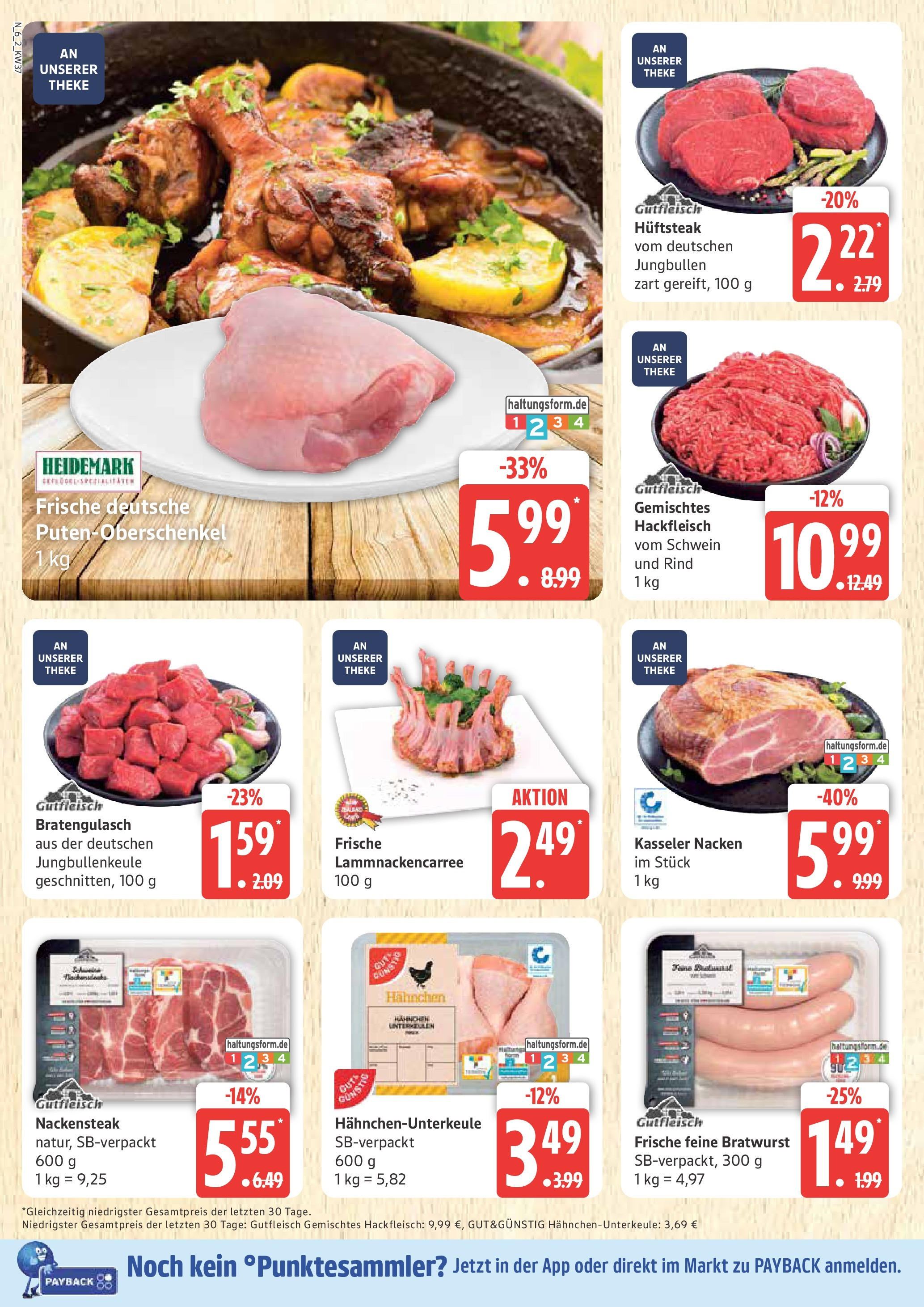 Marktkauf - Marktkauf: Wochenangebote (ab 07.09.2025) » Angebote online | Seite: 6 | Produkte: Hahnchen, Theke, Fleisch, Hackfleisch