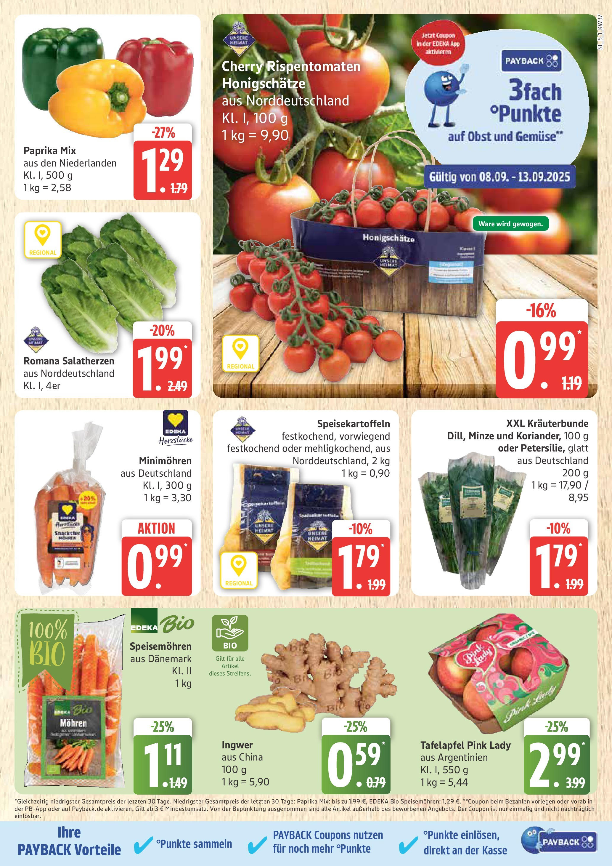 Marktkauf - Marktkauf: Wochenangebote (ab 07.09.2025) » Angebote ab Montag | Seite: 5 | Produkte: Mohren, Gemüse, Paprika, Obst Marktkauf - Marktkauf: Wochenangebote (ab 07.09.2025) » Angebote online | Seite: 5 | Produkte: Mohren, Gemüse, Paprika, Obst