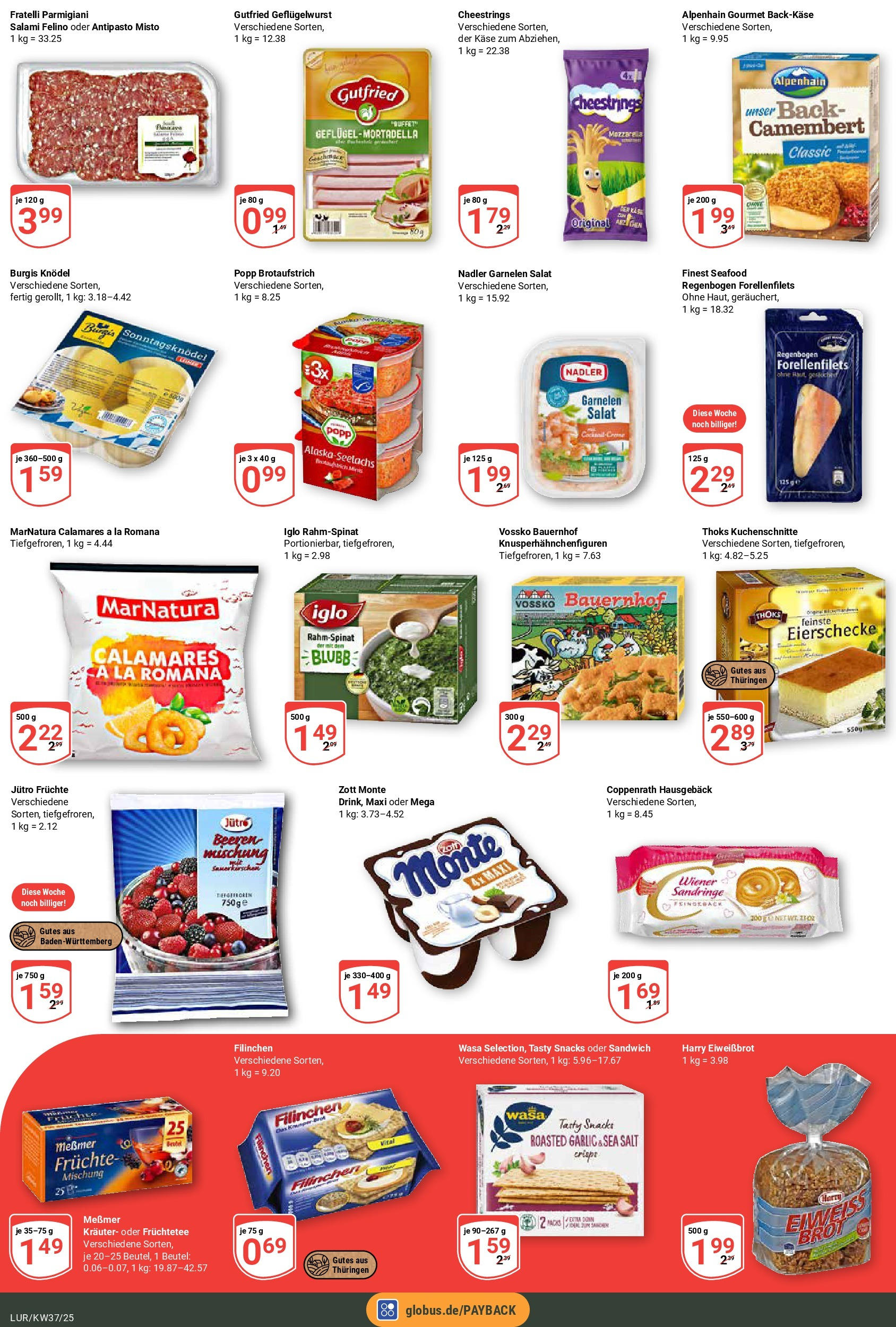 Globus prospekt Hamburg	 (ab 07.09.2025) » Angebote online | Seite: 3 | Produkte: Mozzarella, Iglo, Garnelen, Brot