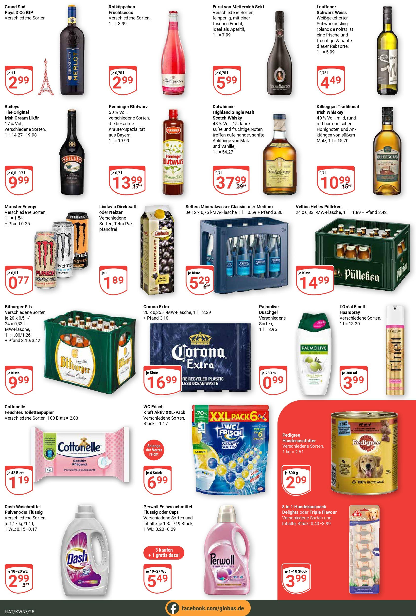 Globus prospekt Hattersheim	 (ab 07.09.2025) » Angebote online | Seite: 7 | Produkte: Whisky, Mineralwasser, Fruchtsecco, Wc frisch
