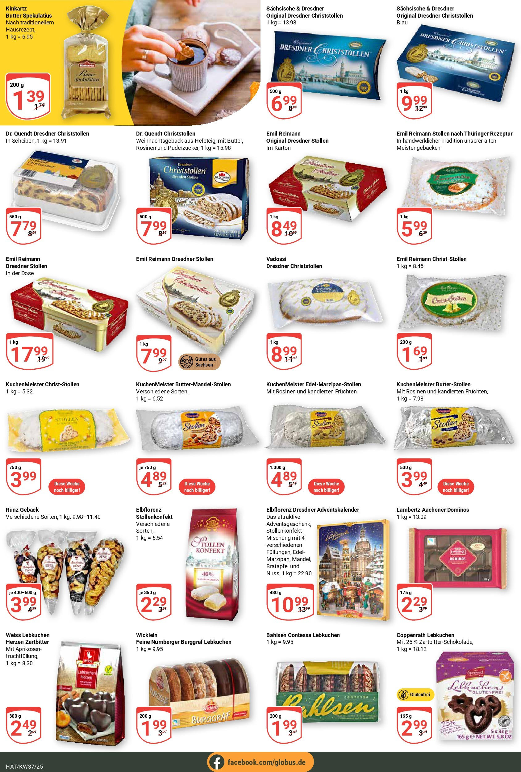 Globus prospekt Hattersheim	 (ab 07.09.2025) » Angebote online | Seite: 15 | Produkte: Butter, Schokolade, Rosinen