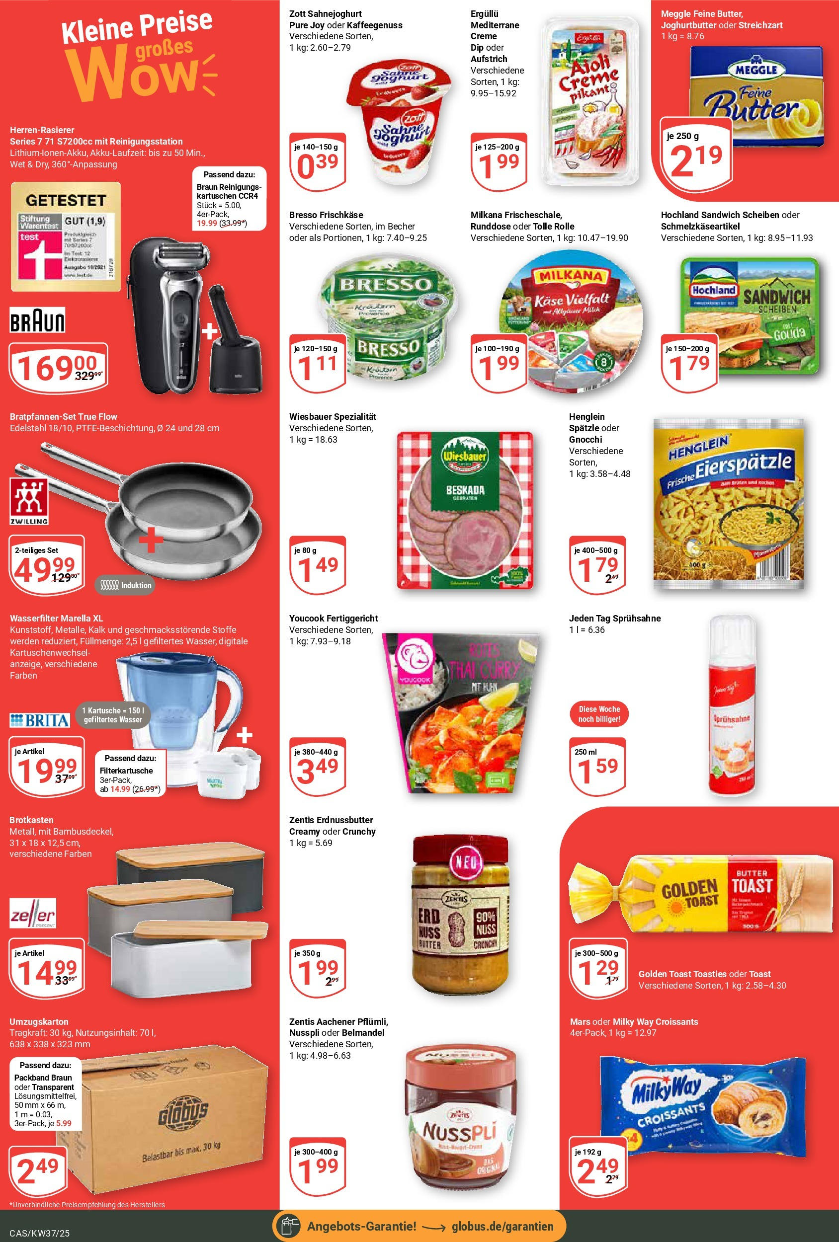 Globus prospekt Castrop-Rauxel	 (ab 07.09.2025) » Angebote online | Seite: 2 | Produkte: Butter, Joghurt, Toast, Wasser