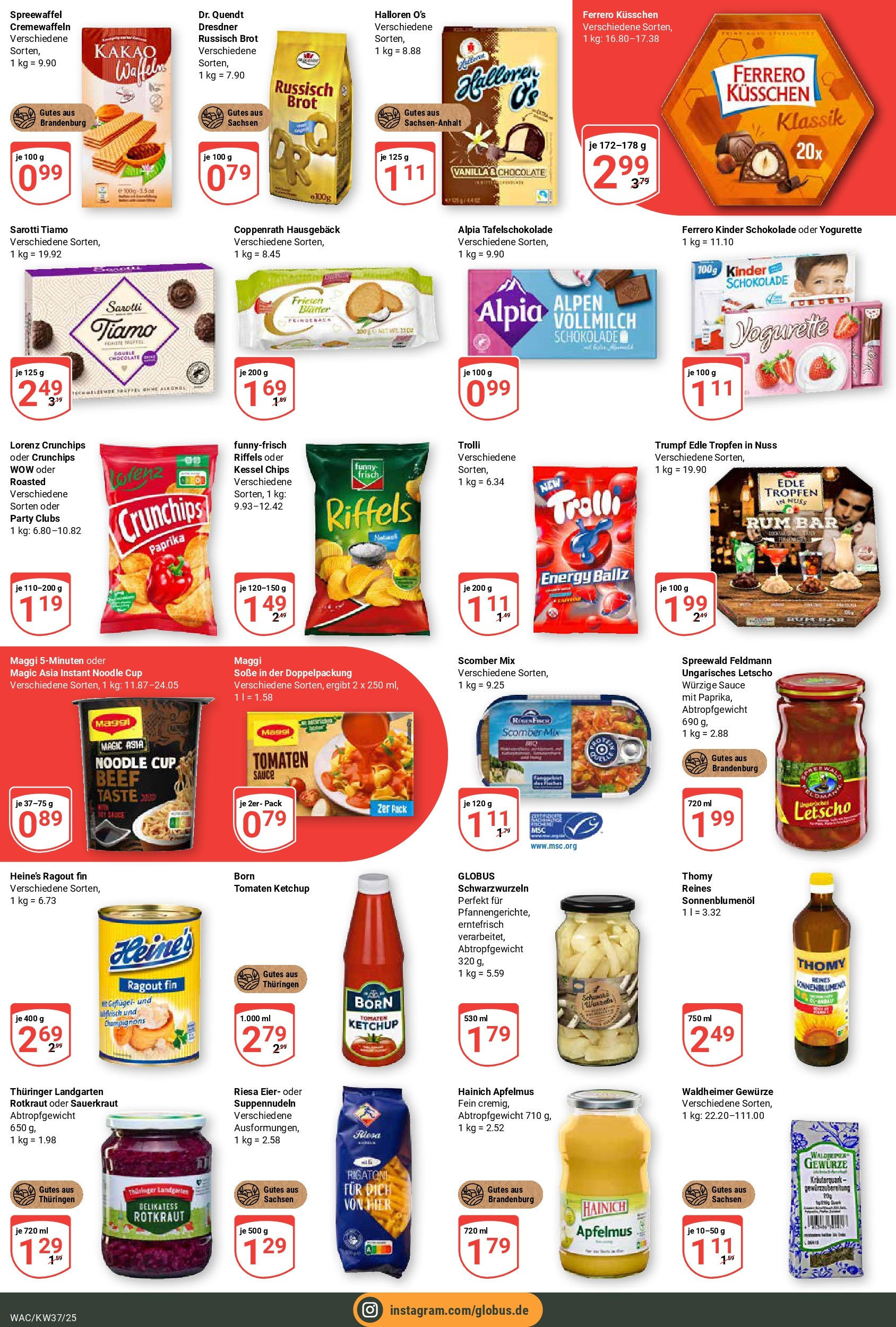 Globus prospekt Markkleeberg (ab 07.09.2025) » Angebote ab Montag | Seite: 3 | Produkte: Kinder schokolade, Energy, Eier, Schokolade Globus prospekt Markkleeberg (ab 07.09.2025) » Angebote online | Seite: 3 | Produkte: Kinder schokolade, Energy, Eier, Schokolade