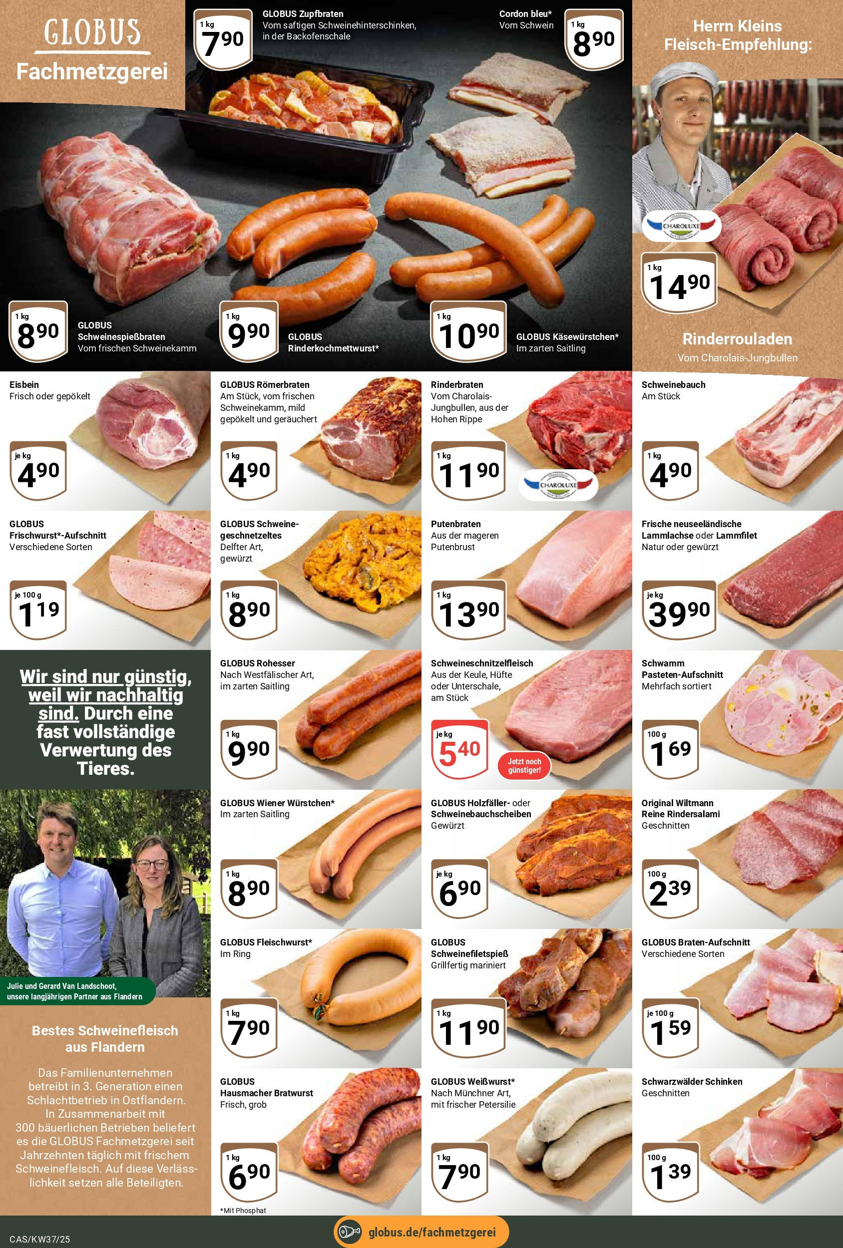 Globus prospekt Castrop-Rauxel	 (ab 07.09.2025) » Angebote online | Seite: 7 | Produkte: Rinderbraten, Bratwurst, Petersilie, Schweinefleisch