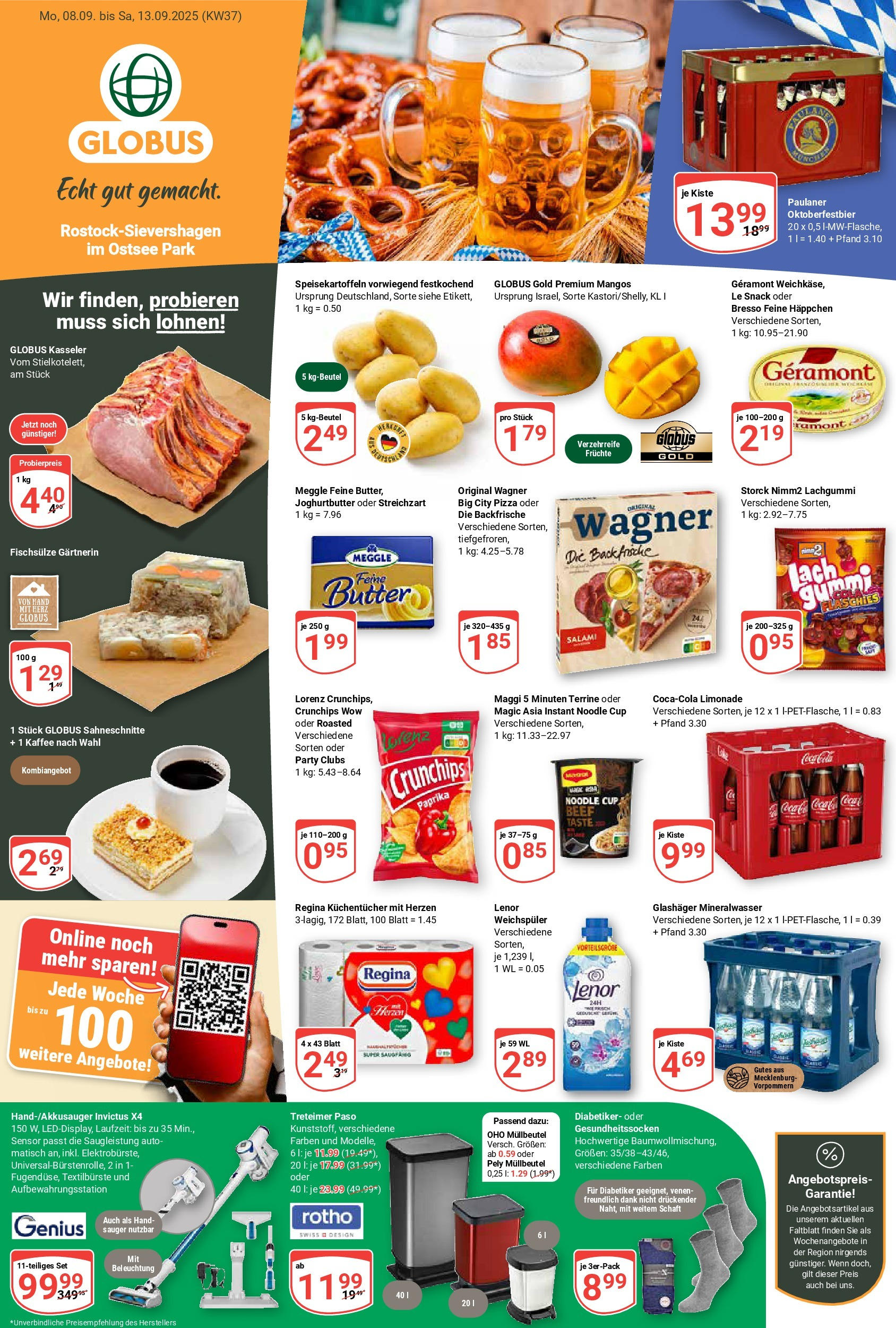 Globus prospekt Lambrechtshagen	 (ab 07.09.2025) » Angebote online | Seite: 3 | Produkte: Butter, Mineralwasser, Paprika, Maggi 5 minuten terrine