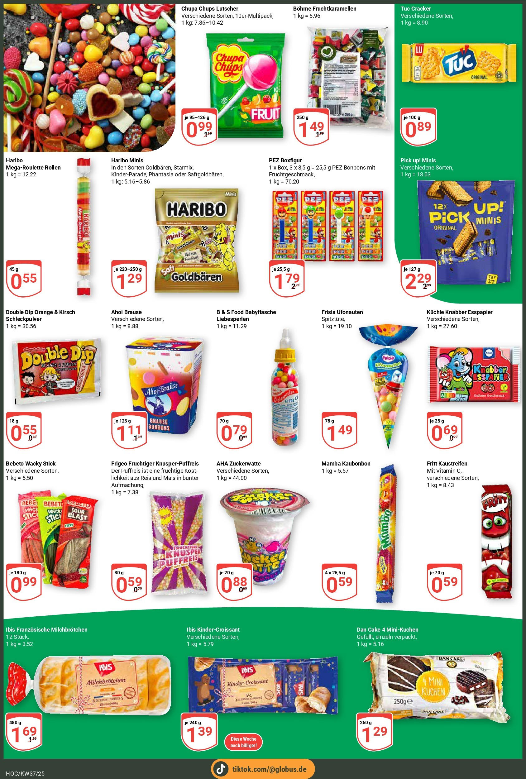 Globus prospekt Hockenheim	 (ab 07.09.2025) » Angebote online | Seite: 6 | Produkte: Haribo, Reis, Kuchen