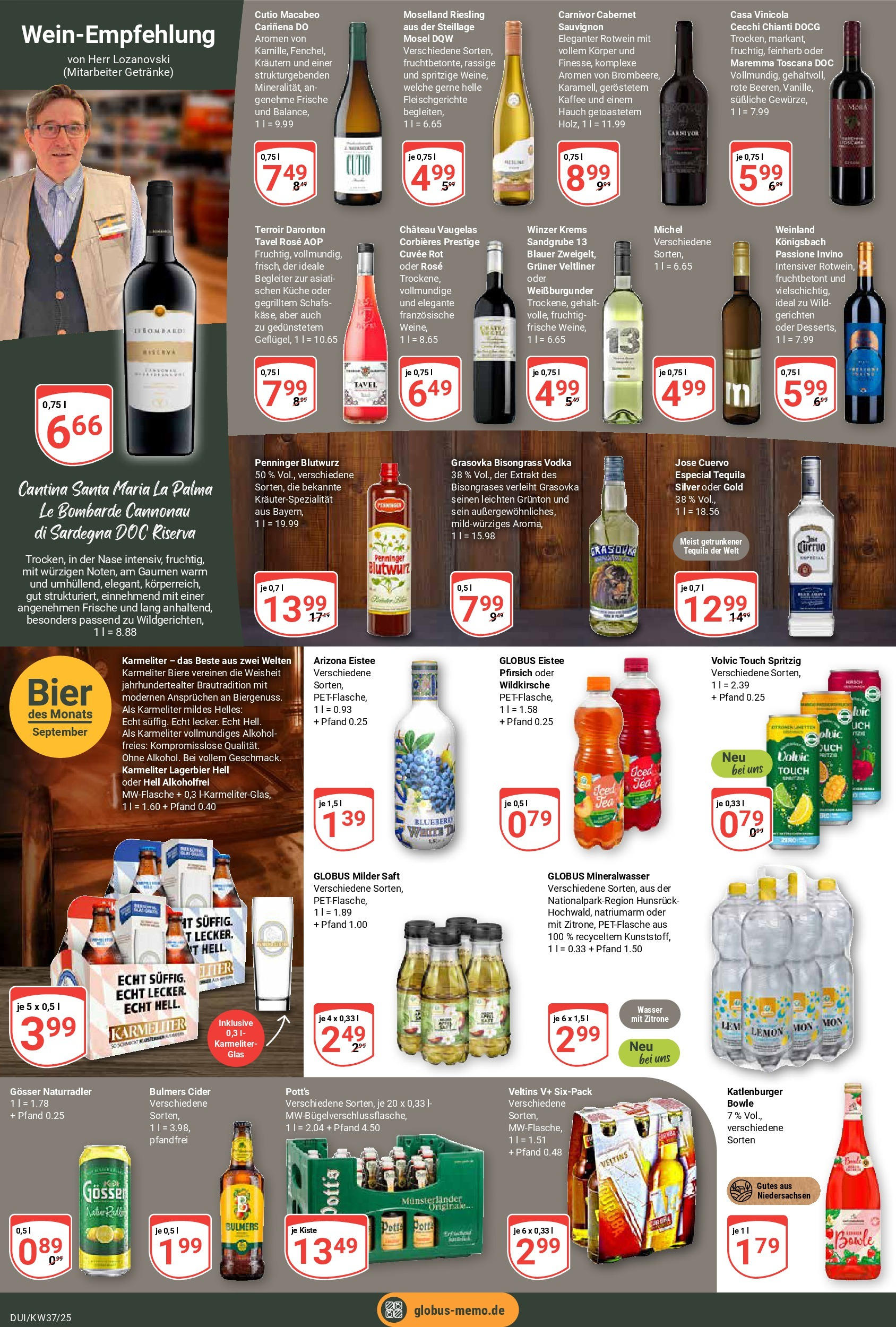 Globus prospekt Duisburg (ab 07.09.2025) » Angebote ab Montag | Seite: 16 | Produkte: Kaffee, Küche, Vodka, Volvic Globus prospekt Duisburg (ab 07.09.2025) » Angebote online | Seite: 16 | Produkte: Kaffee, Küche, Vodka, Volvic