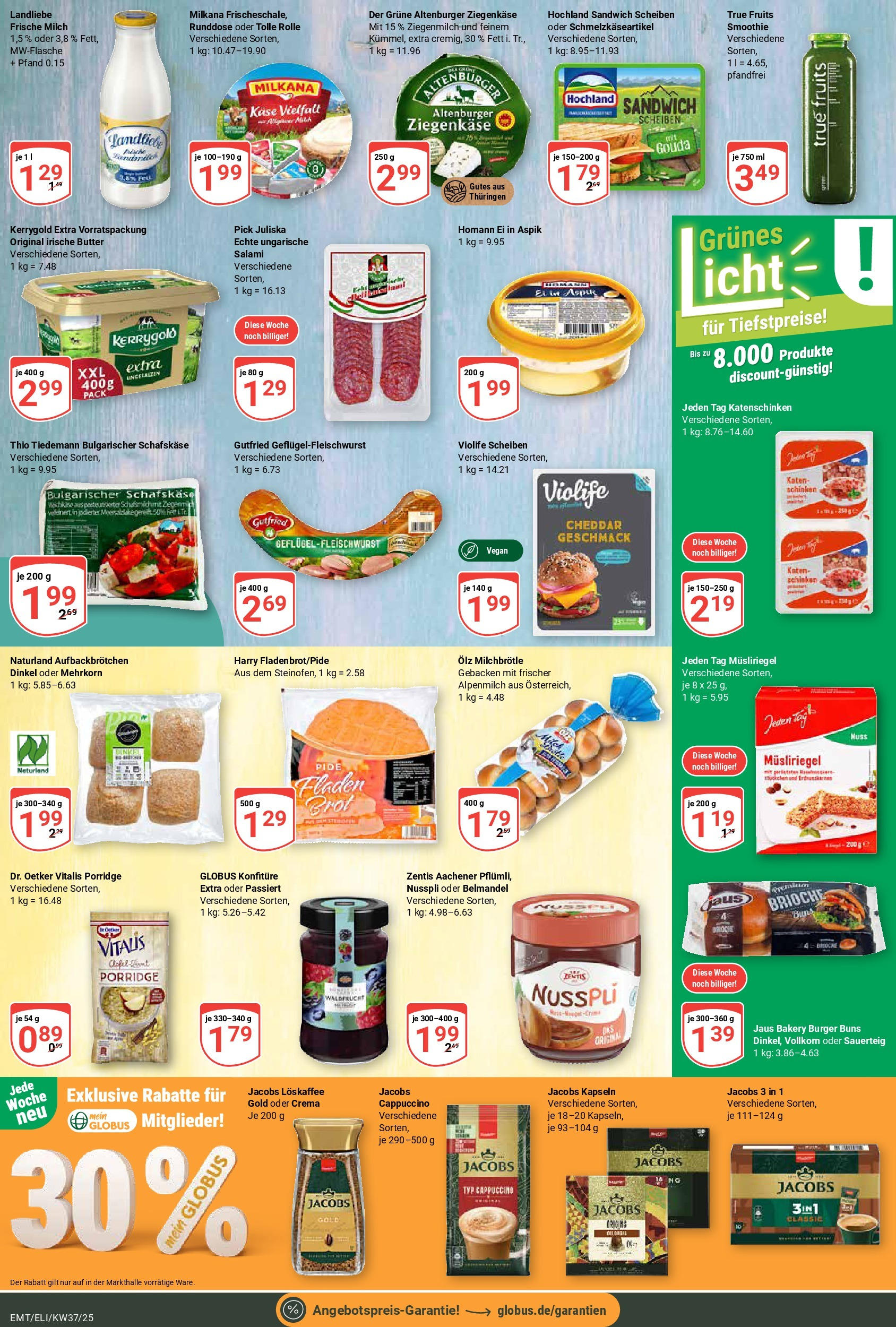 Globus prospekt Erfurt-Linderbach (ab 07.09.2025) » Angebote ab Montag | Seite: 10 | Produkte: Milkana, Burger, Äpfel, Salami Globus prospekt Erfurt-Linderbach (ab 07.09.2025) » Angebote online | Seite: 10 | Produkte: Milkana, Burger, Äpfel, Salami