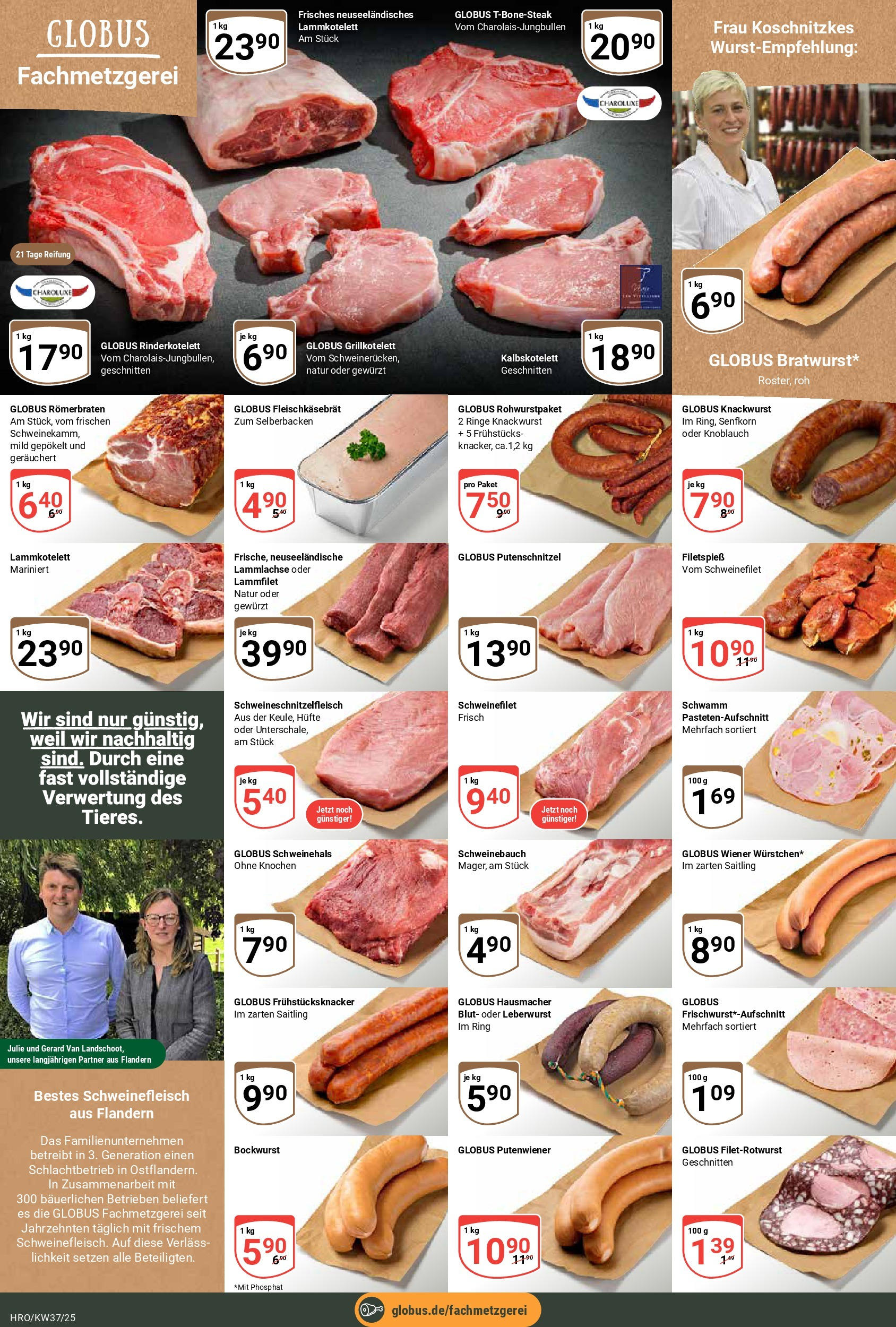 Globus prospekt Rostock	 (ab 07.09.2025) » Angebote online | Seite: 8 | Produkte: Bockwurst, Schweinebauch, Schweinefilet, Knoblauch