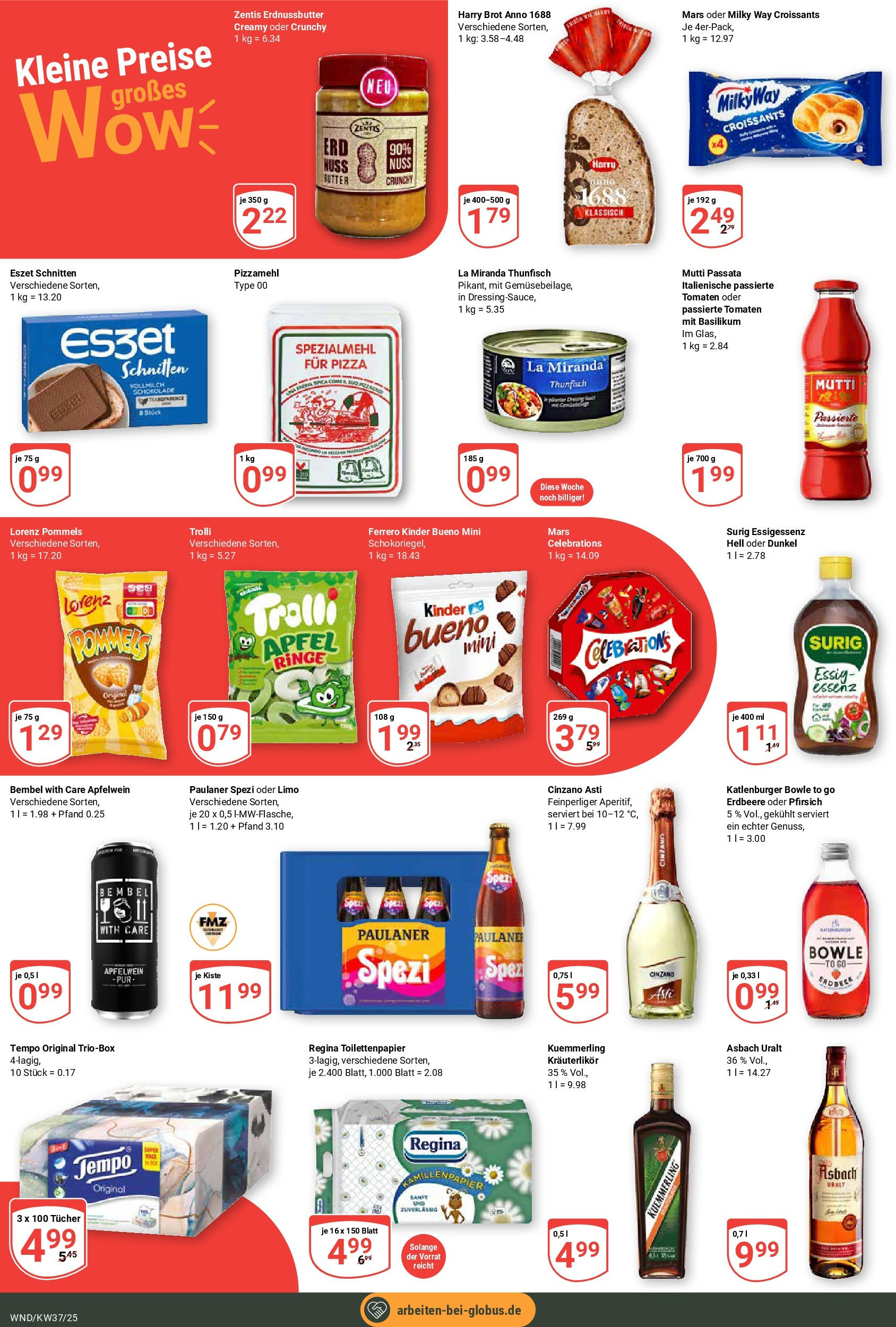 Globus prospekt St. Wendel (ab 07.09.2025) » Angebote ab Montag | Seite: 6 | Produkte: Mars, Kuemmerling, Pfirsich, Paulaner Globus prospekt St. Wendel (ab 07.09.2025) » Angebote online | Seite: 6 | Produkte: Mars, Kuemmerling, Pfirsich, Paulaner