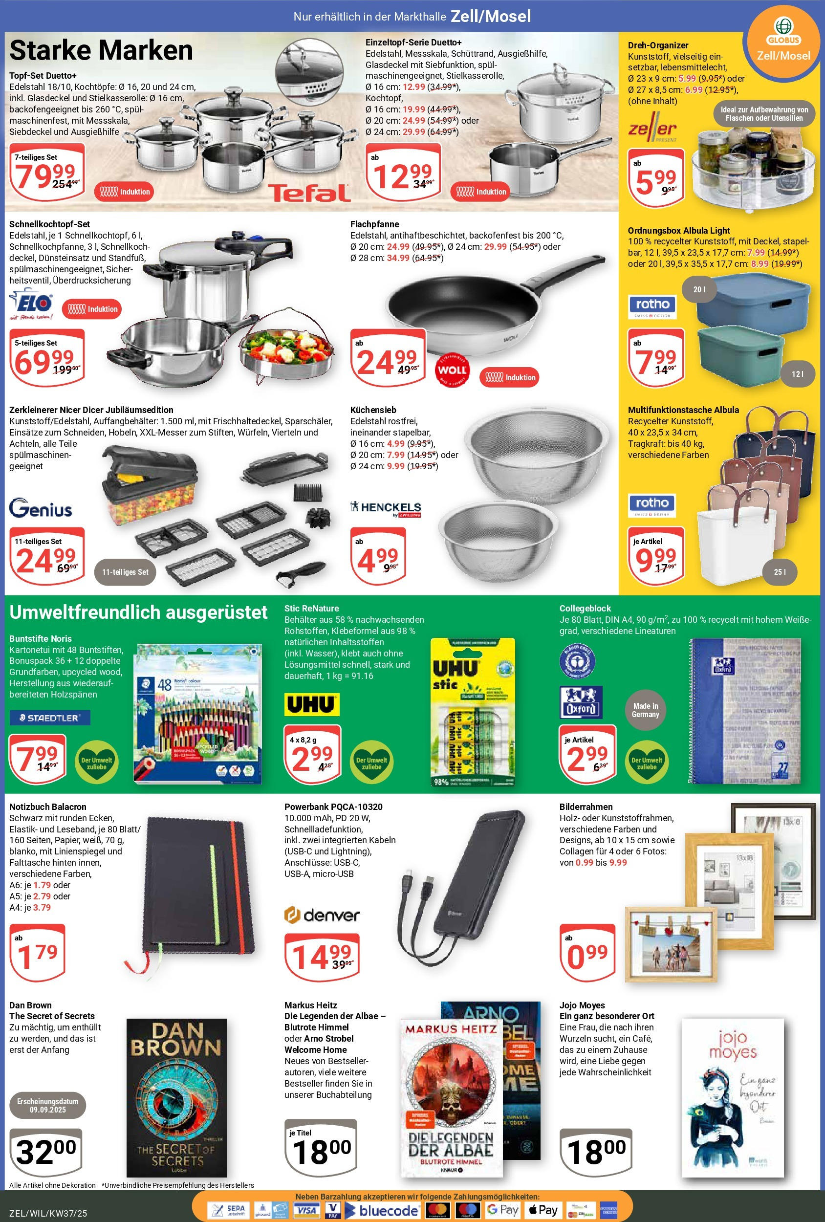 Globus prospekt Wittlich (ab 07.09.2025) » Angebote ab Montag | Seite: 20 | Produkte: Bilderrahmen, Powerbank, Notizbuch Globus prospekt Wittlich (ab 07.09.2025) » Angebote online | Seite: 20 | Produkte: Bilderrahmen, Powerbank, Notizbuch