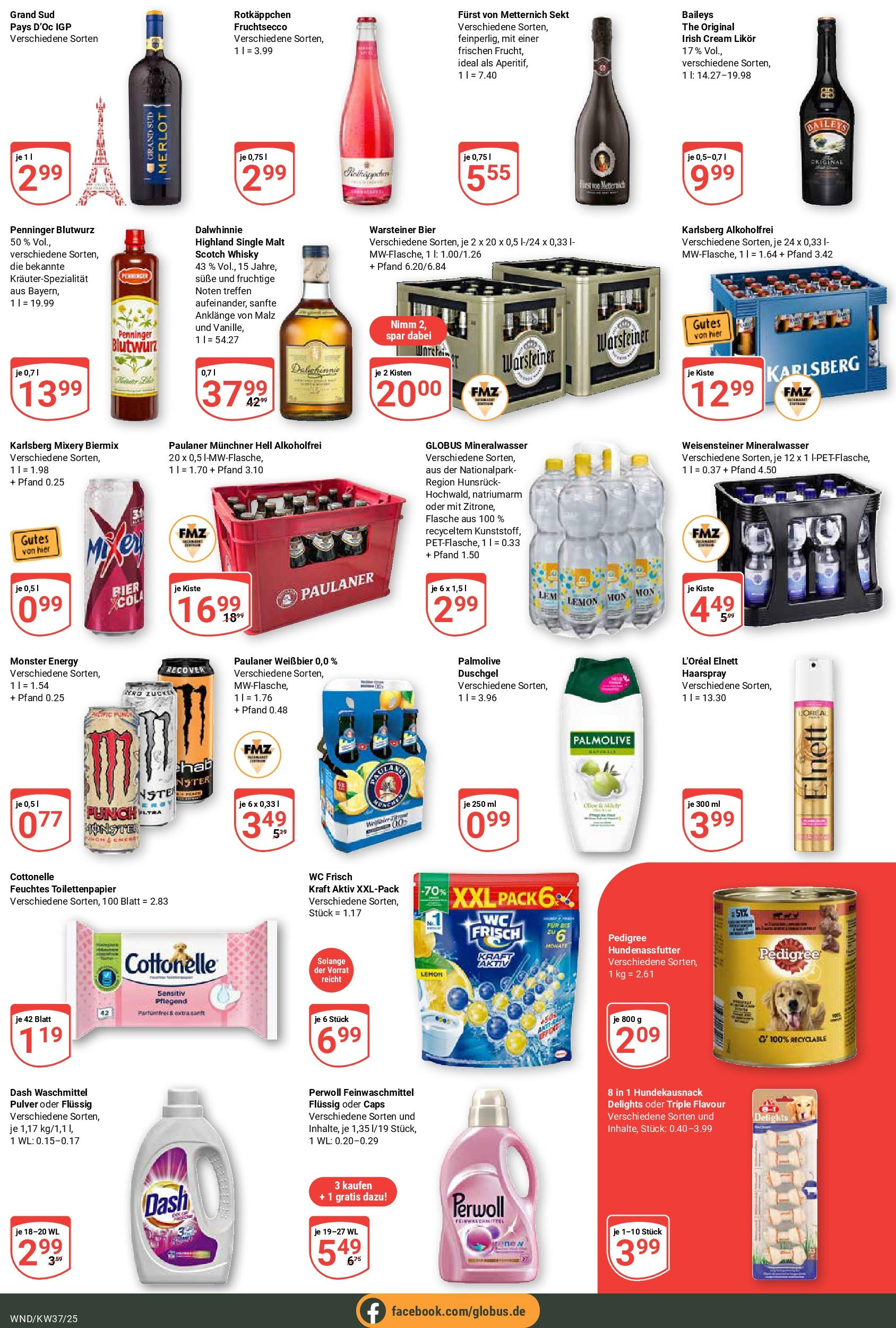 Globus prospekt St. Wendel (ab 07.09.2025) » Angebote ab Montag | Seite: 7 | Produkte: Fruchtsecco, Pedigree, Paulaner, Toilettenpapier Globus prospekt St. Wendel (ab 07.09.2025) » Angebote online | Seite: 7 | Produkte: Fruchtsecco, Pedigree, Paulaner, Toilettenpapier