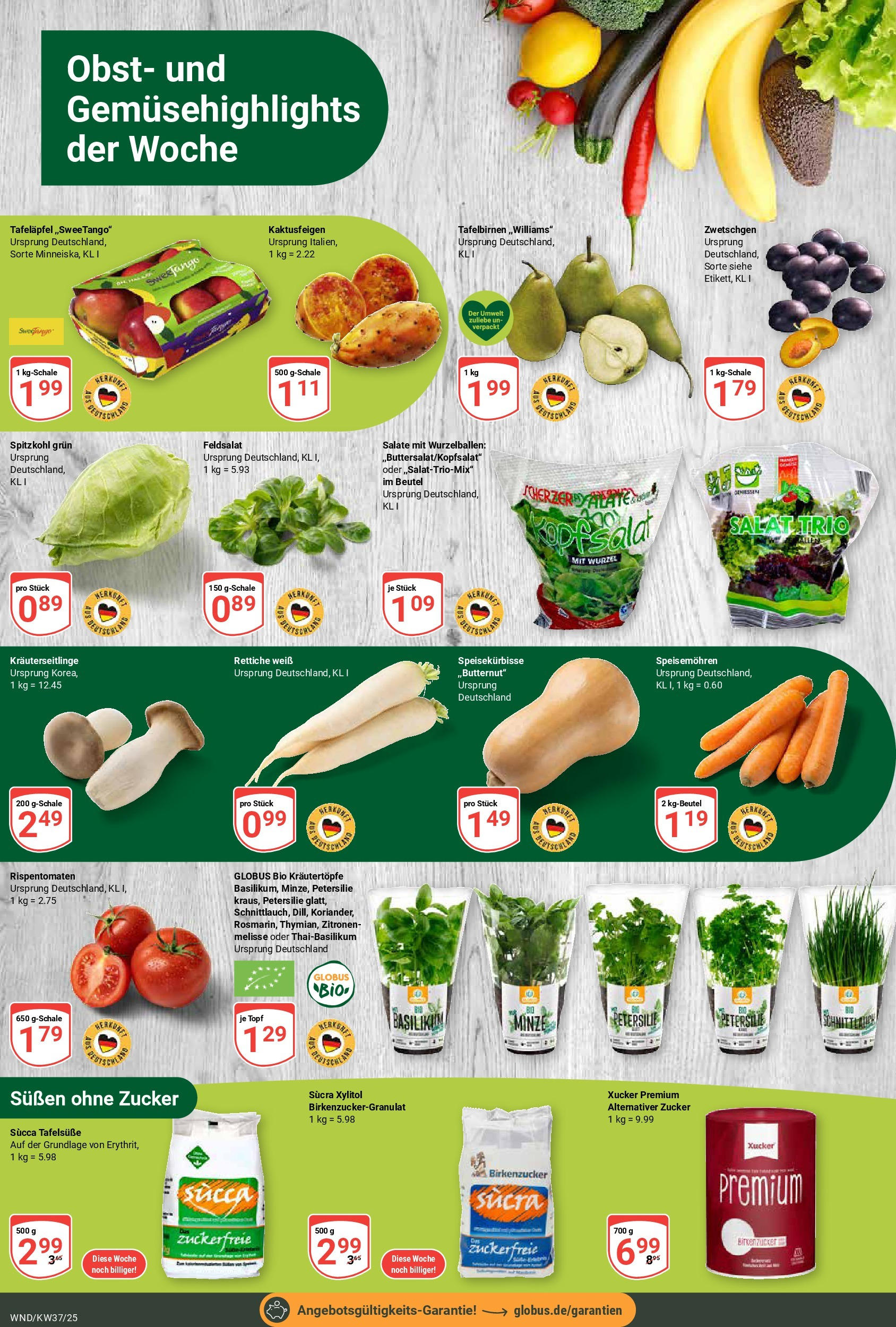 Globus prospekt St. Wendel (ab 07.09.2025) » Angebote ab Montag | Seite: 8 | Produkte: Obst, Petersilie, Salat, Zitronen Globus prospekt St. Wendel (ab 07.09.2025) » Angebote online | Seite: 8 | Produkte: Obst, Petersilie, Salat, Zitronen