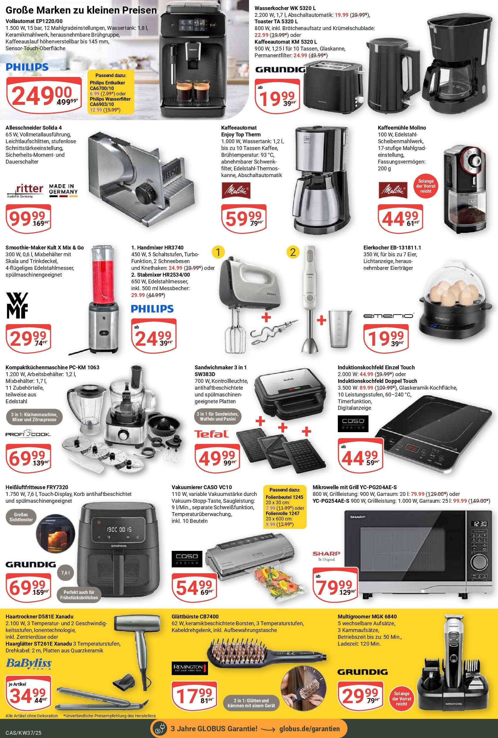 Globus prospekt Castrop-Rauxel	 (ab 07.09.2025) » Angebote online | Seite: 22 | Produkte: Top, Vakuumierer, Korb, Waffeln