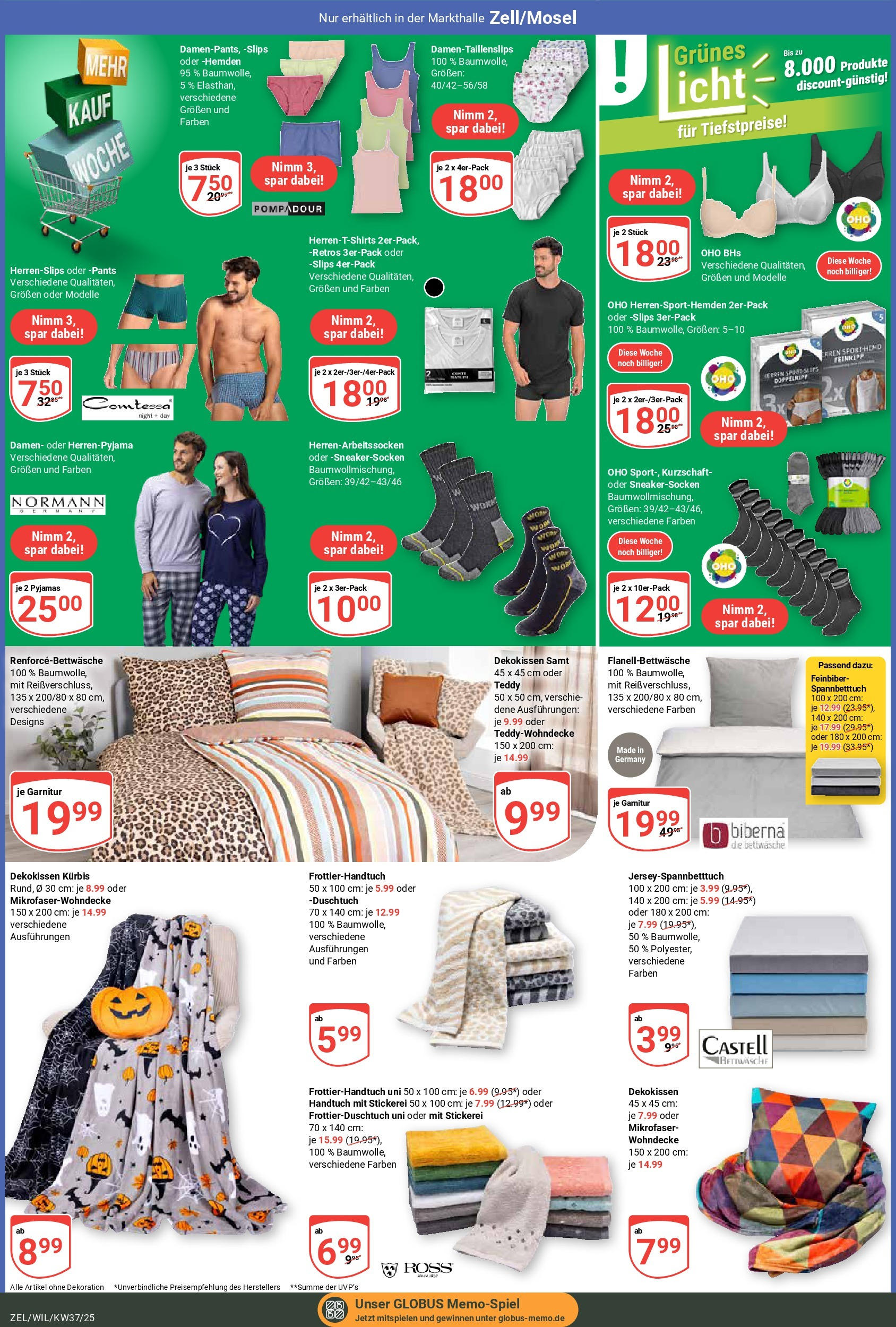 Globus prospekt Wittlich (ab 07.09.2025) » Angebote ab Montag | Seite: 23 | Produkte: Bettwäsche, Kürbis Globus prospekt Wittlich (ab 07.09.2025) » Angebote online | Seite: 23 | Produkte: Bettwäsche, Kürbis