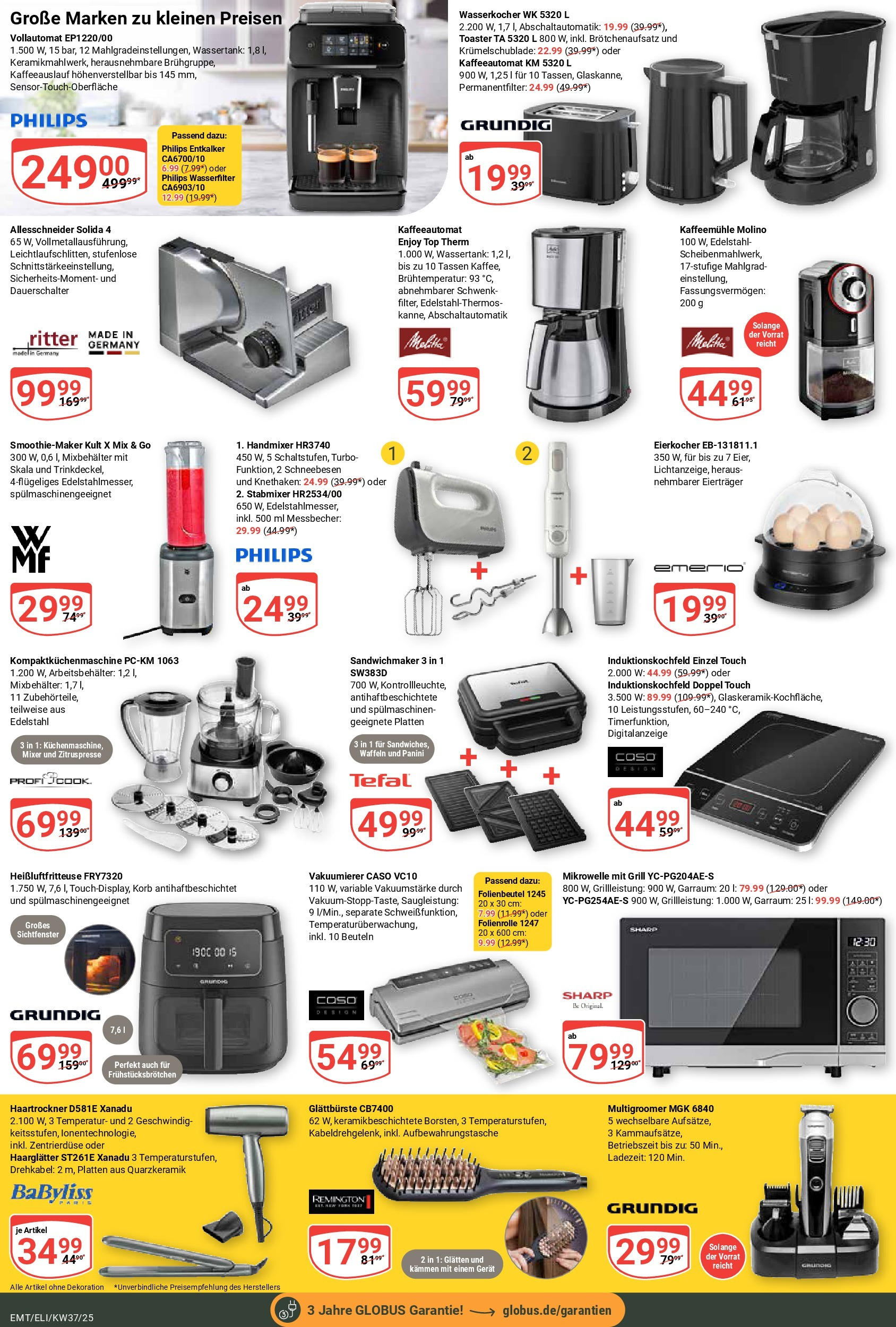 Globus prospekt Erfurt-Linderbach (ab 07.09.2025) » Angebote ab Montag | Seite: 22 | Produkte: Top, Wasserkocher, Sandwichmaker, Toaster Globus prospekt Erfurt-Linderbach (ab 07.09.2025) » Angebote online | Seite: 22 | Produkte: Top, Wasserkocher, Sandwichmaker, Toaster