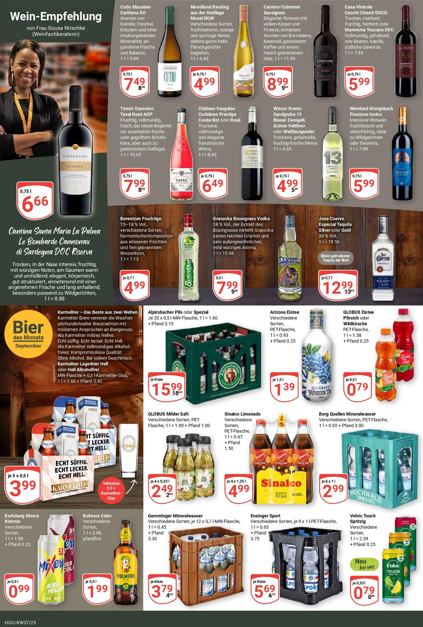 Globus prospekt Hockenheim	 (ab 07.09.2025) » Angebote online | Seite: 20 | Produkte: Cola, Pils, Küche, Limonade