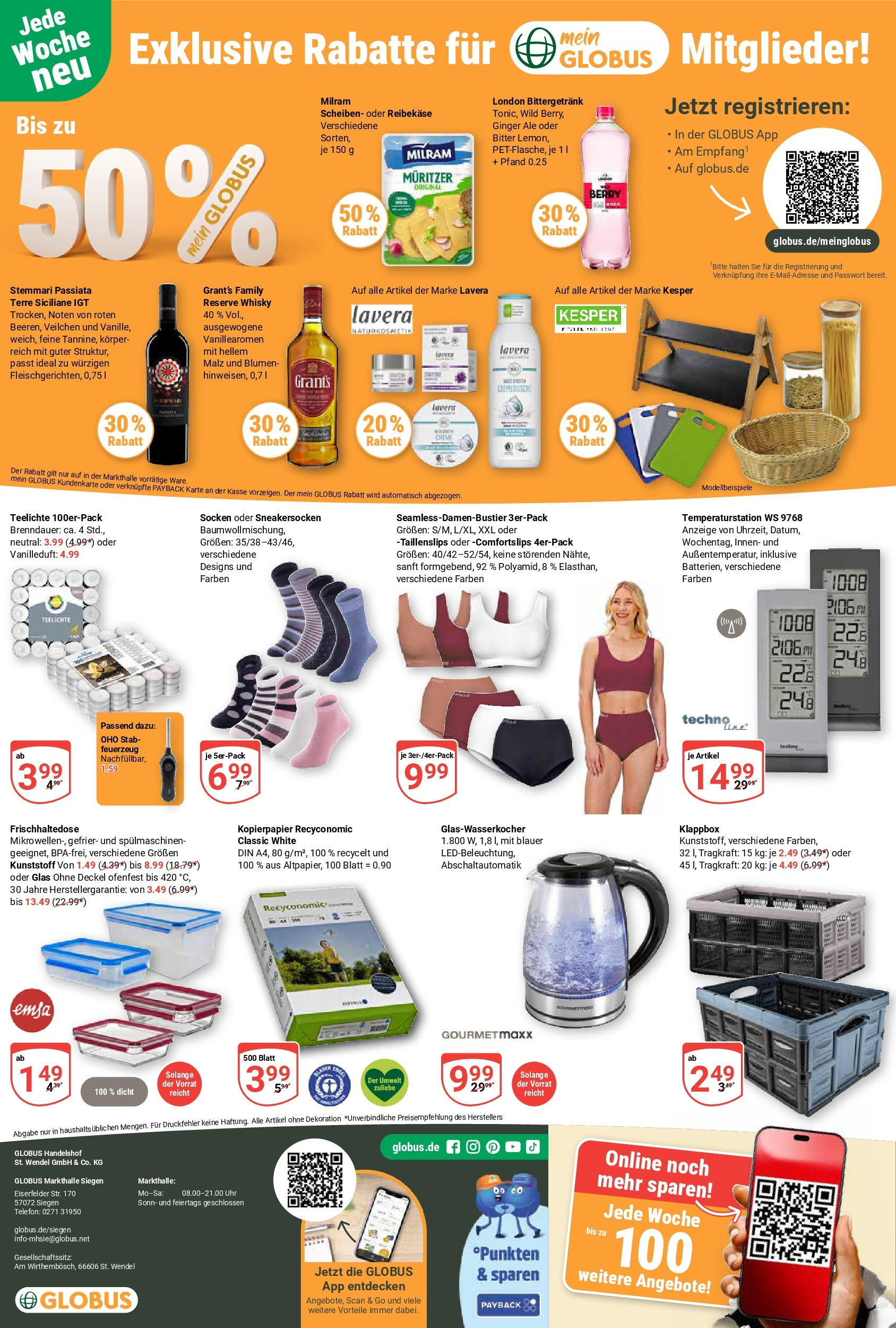 Globus prospekt Siegen	 (ab 07.09.2025) » Angebote online | Seite: 30 | Produkte: Whisky, Milram, Telefon, Uhr