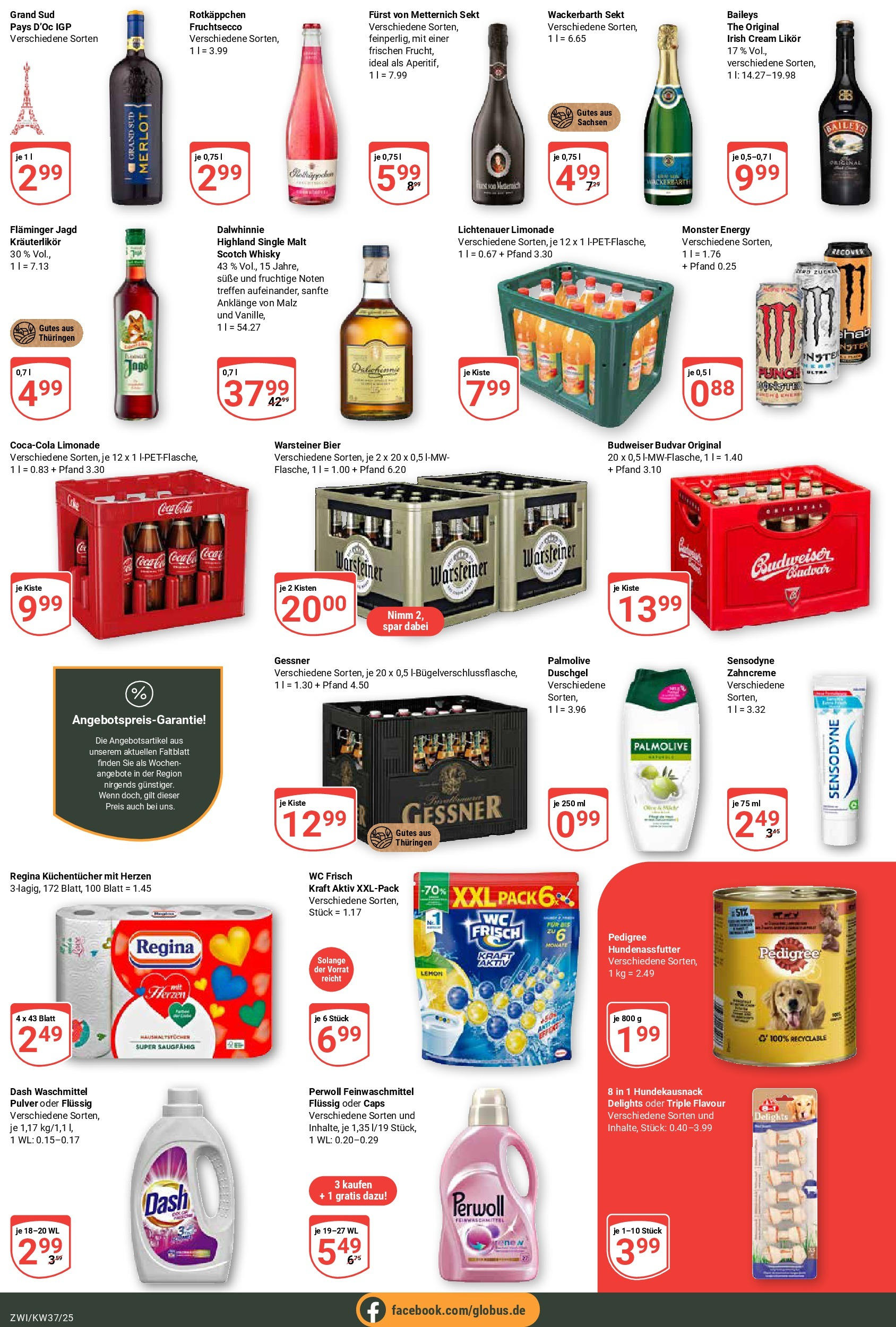 Globus prospekt Zwickau (ab 07.09.2025) » Angebote ab Montag | Seite: 4 | Produkte: Bier, Likör, Duschgel, Baileys Globus prospekt Zwickau (ab 07.09.2025) » Angebote online | Seite: 4 | Produkte: Bier, Likör, Duschgel, Baileys