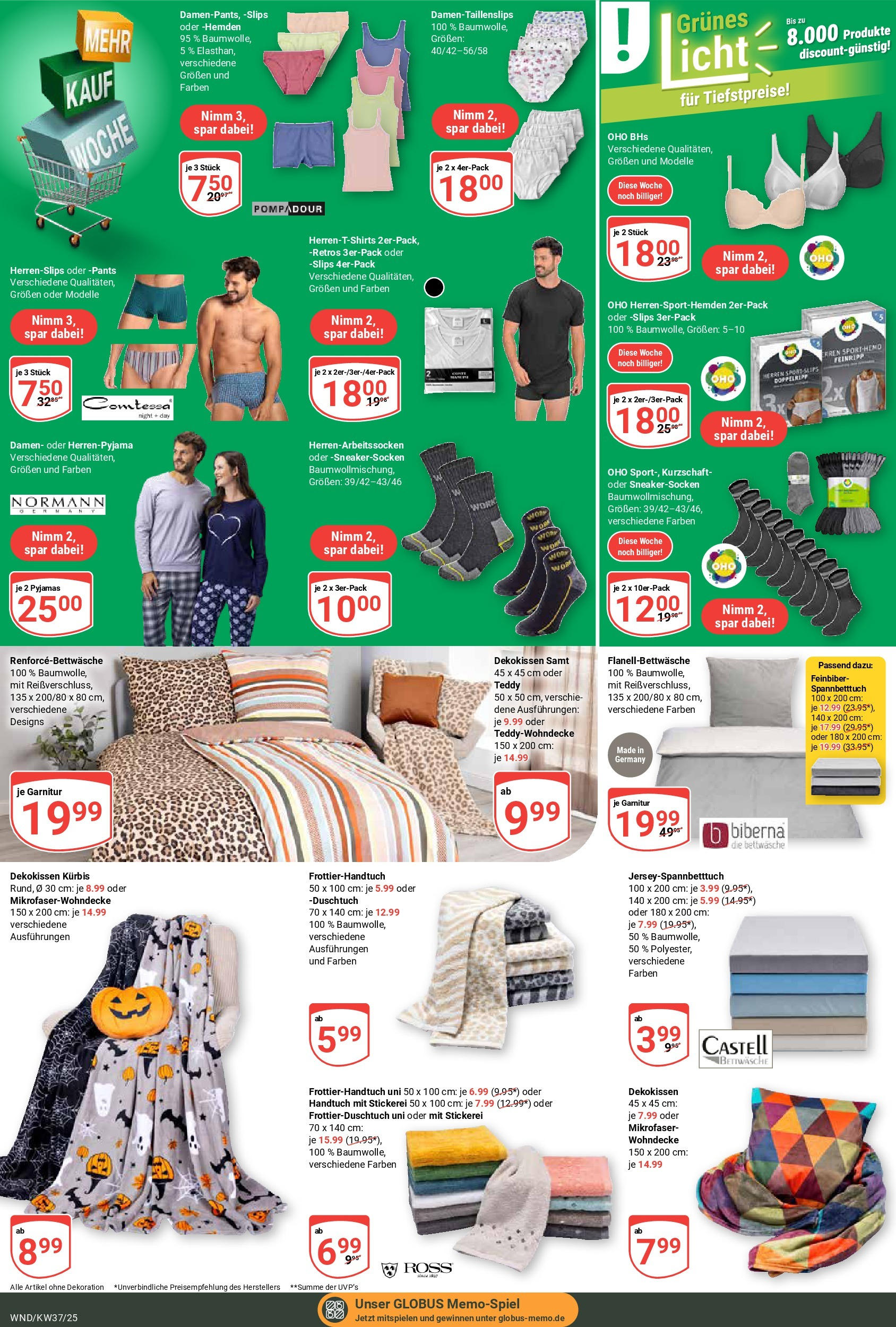 Globus prospekt St. Wendel (ab 07.09.2025) » Angebote ab Montag | Seite: 27 | Produkte: Bettwäsche, Kürbis Globus prospekt St. Wendel (ab 07.09.2025) » Angebote online | Seite: 27 | Produkte: Bettwäsche, Kürbis