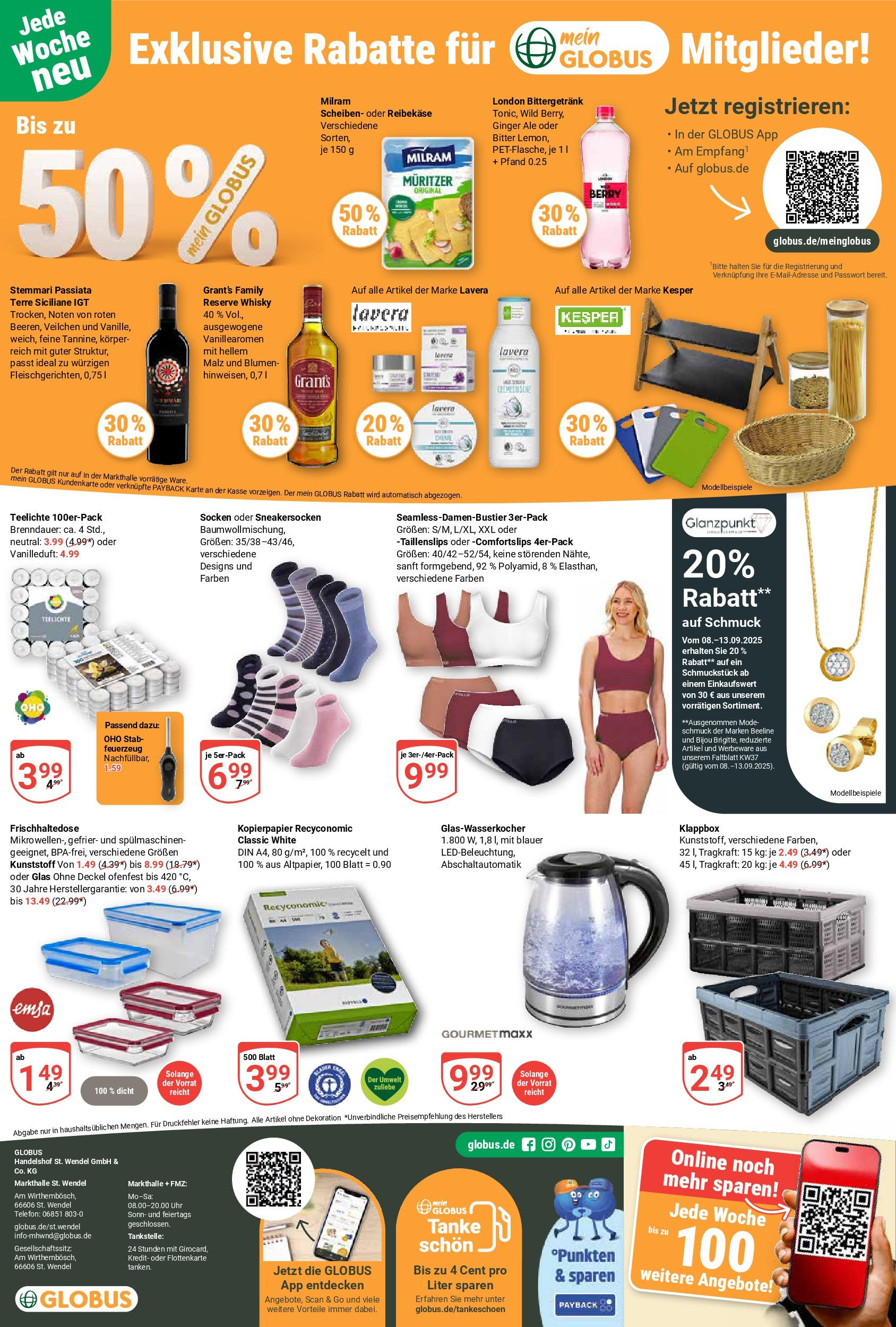 Globus prospekt St. Wendel (ab 07.09.2025) » Angebote ab Montag | Seite: 28 | Produkte: Blumen, Creme, Milram, Reibekase Globus prospekt St. Wendel (ab 07.09.2025) » Angebote online | Seite: 28 | Produkte: Blumen, Creme, Milram, Reibekase