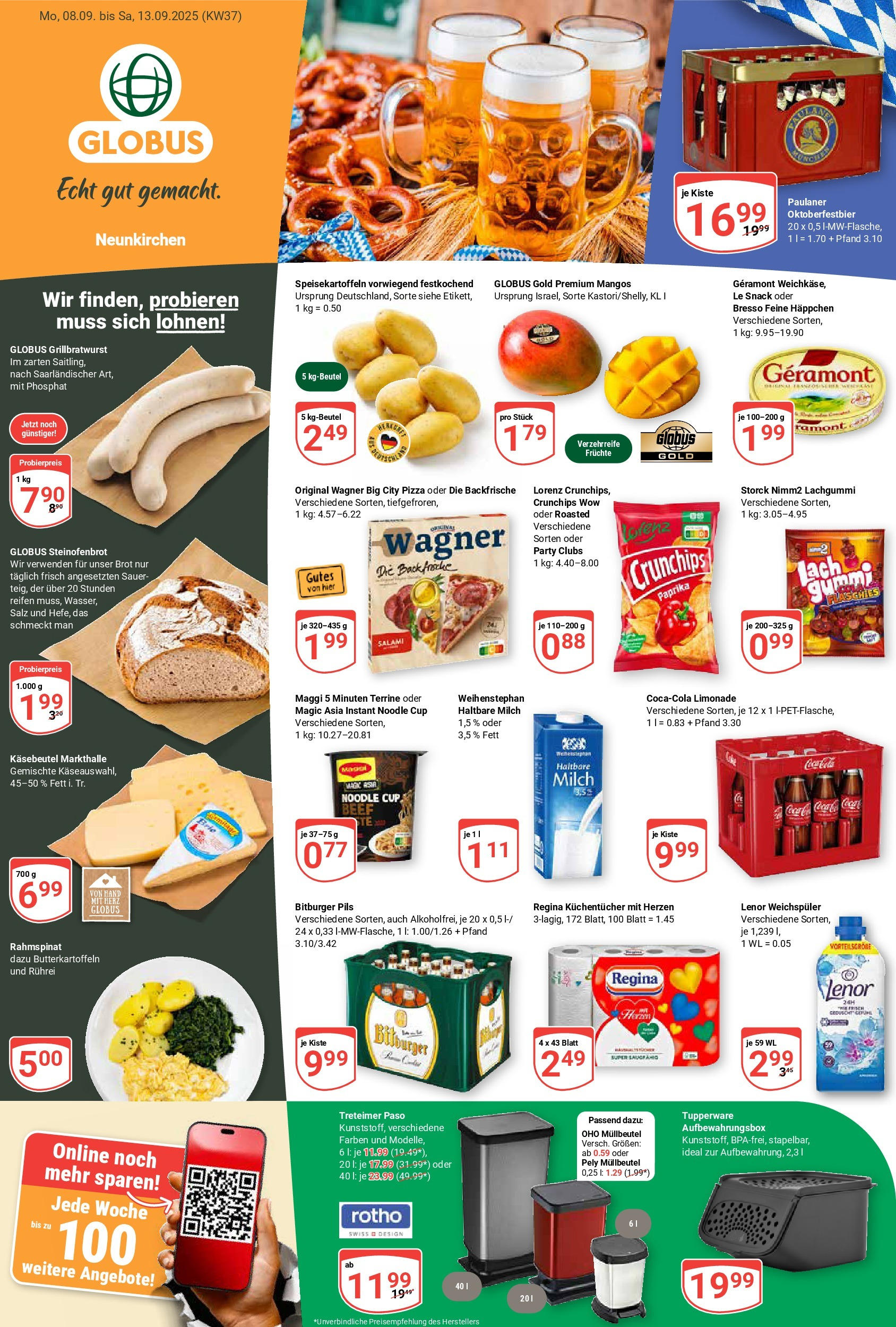 Globus prospekt Neunkirchen	 (ab 07.09.2025) » Angebote online | Seite: 3 | Produkte: Lenor, Bitburger, Geramont, Bresso