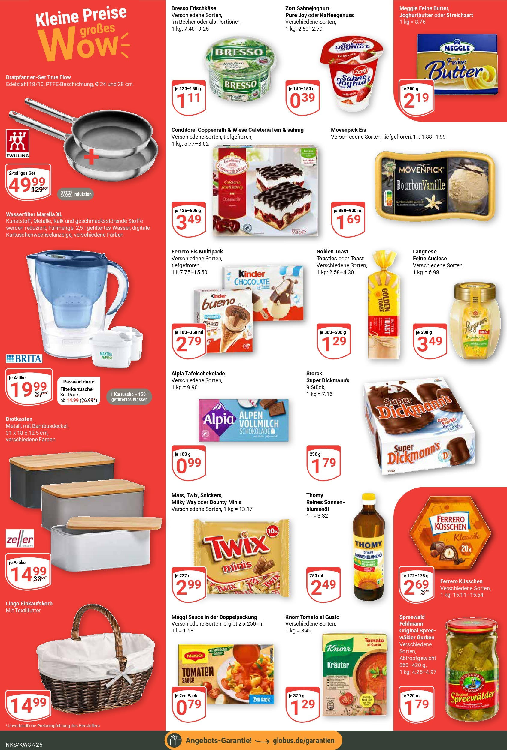 Globus prospekt Neunkirchen	 (ab 07.09.2025) » Angebote online | Seite: 4 | Produkte: Maggi, Gurken, Eis, Frischkase