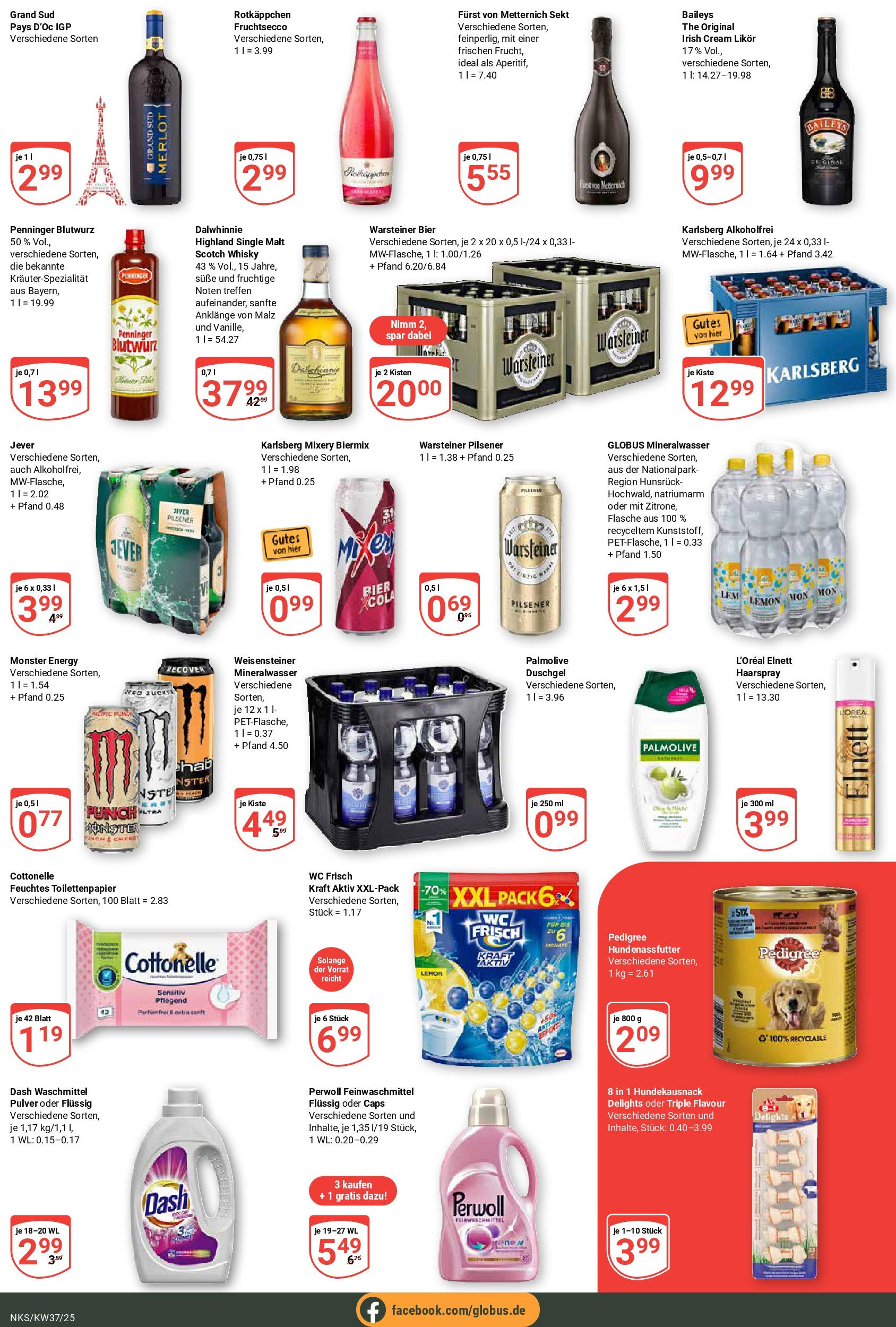 Globus prospekt Neunkirchen	 (ab 07.09.2025) » Angebote online | Seite: 7 | Produkte: Furst von metternich, Cola, Haarspray, Mixery