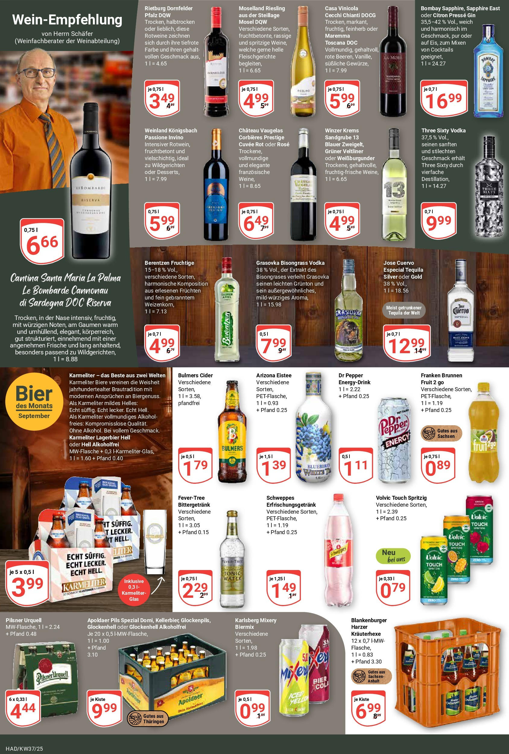 Globus prospekt Halle (saale)	 (ab 07.09.2025) » Angebote online | Seite: 14 | Produkte: Presse, Cola, Bier, Vodka
