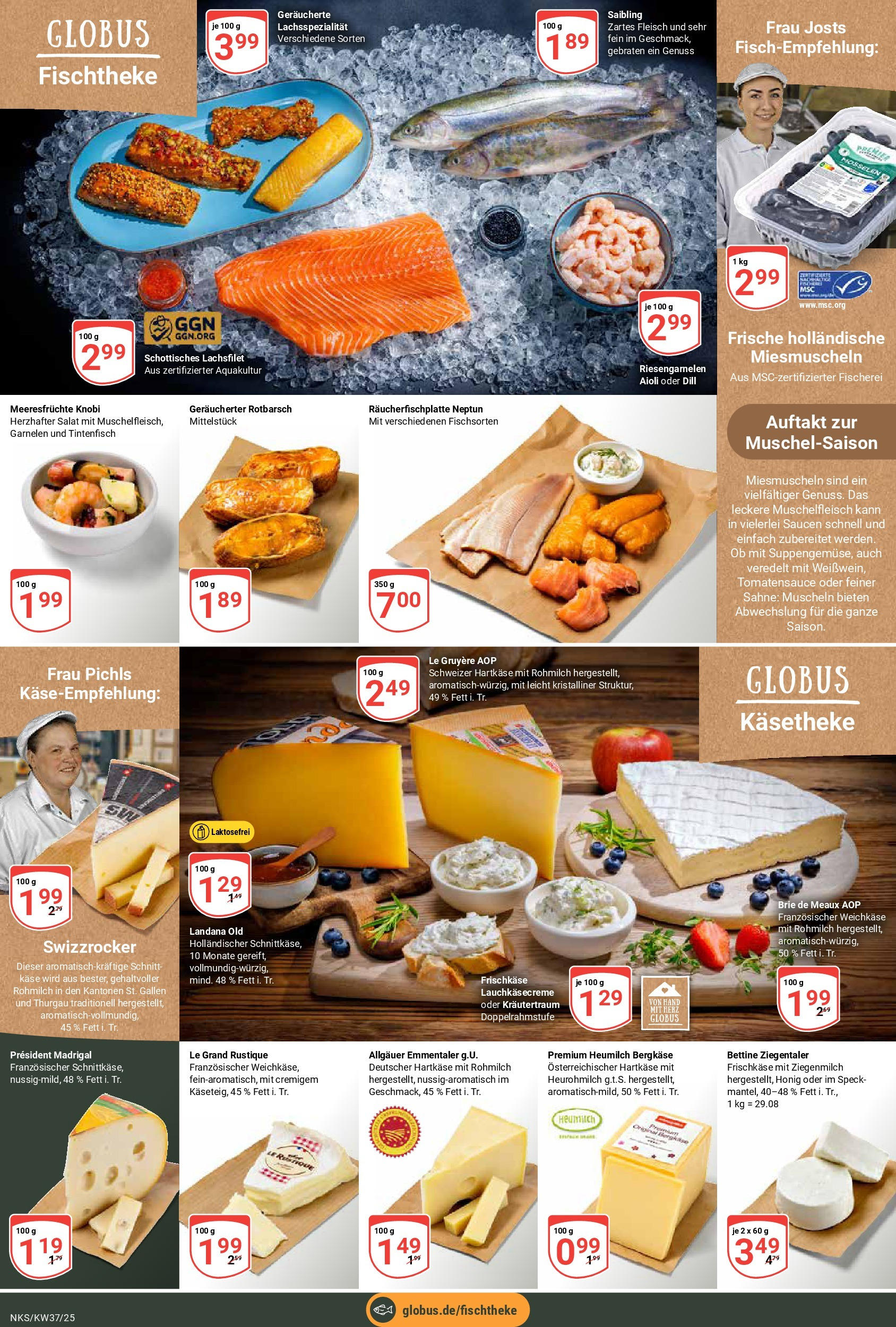 Globus prospekt Neunkirchen	 (ab 07.09.2025) » Angebote online | Seite: 11 | Produkte: Käse, Dill, Sahne, Frischkase
