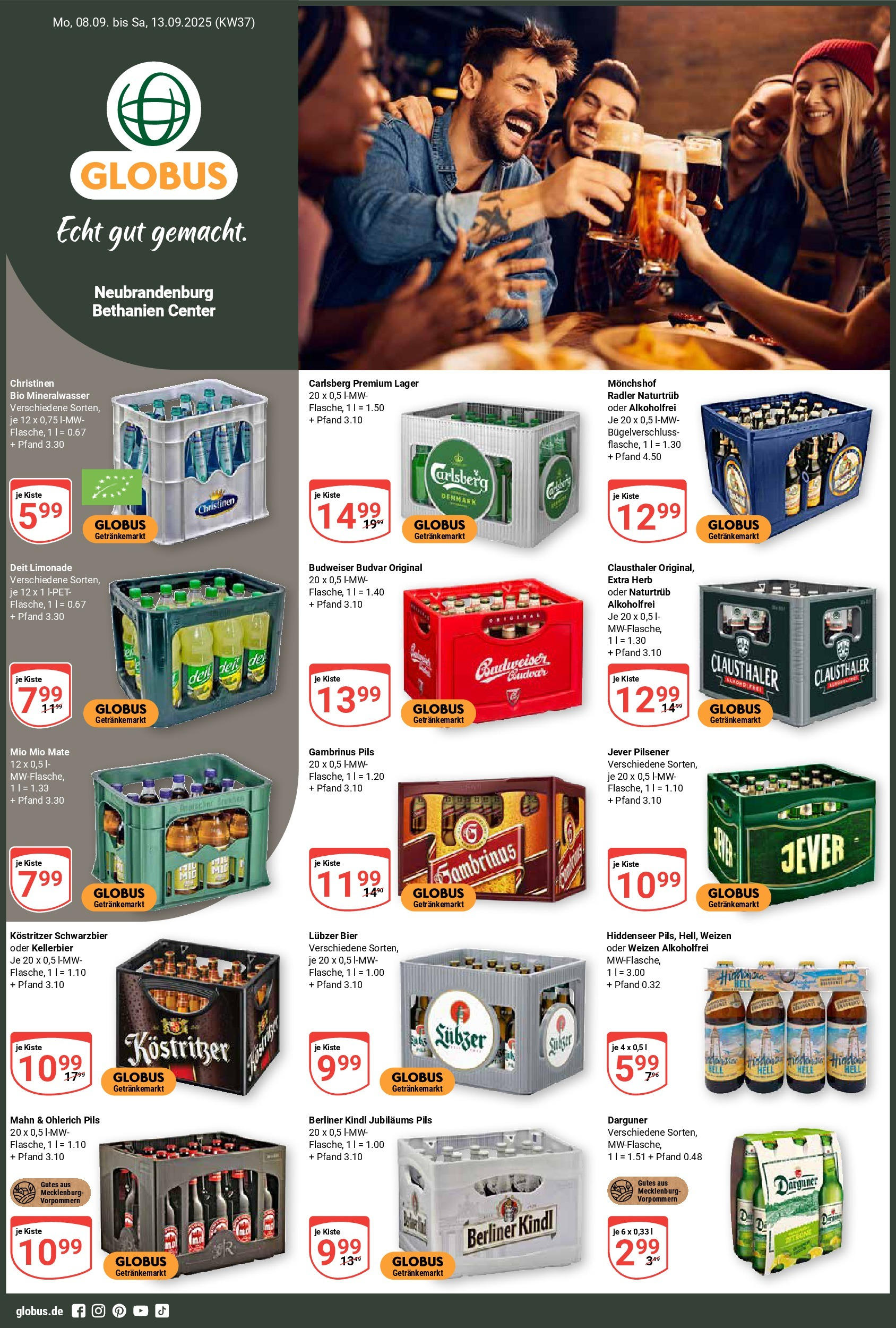 Globus prospekt Neubrandenburg (ab 07.09.2025) » Angebote ab Montag | Seite: 1 | Produkte: Berliner, Monchshof, Zitrone, Budweiser Globus prospekt Neubrandenburg (ab 07.09.2025) » Angebote online | Seite: 1 | Produkte: Berliner, Monchshof, Zitrone, Budweiser