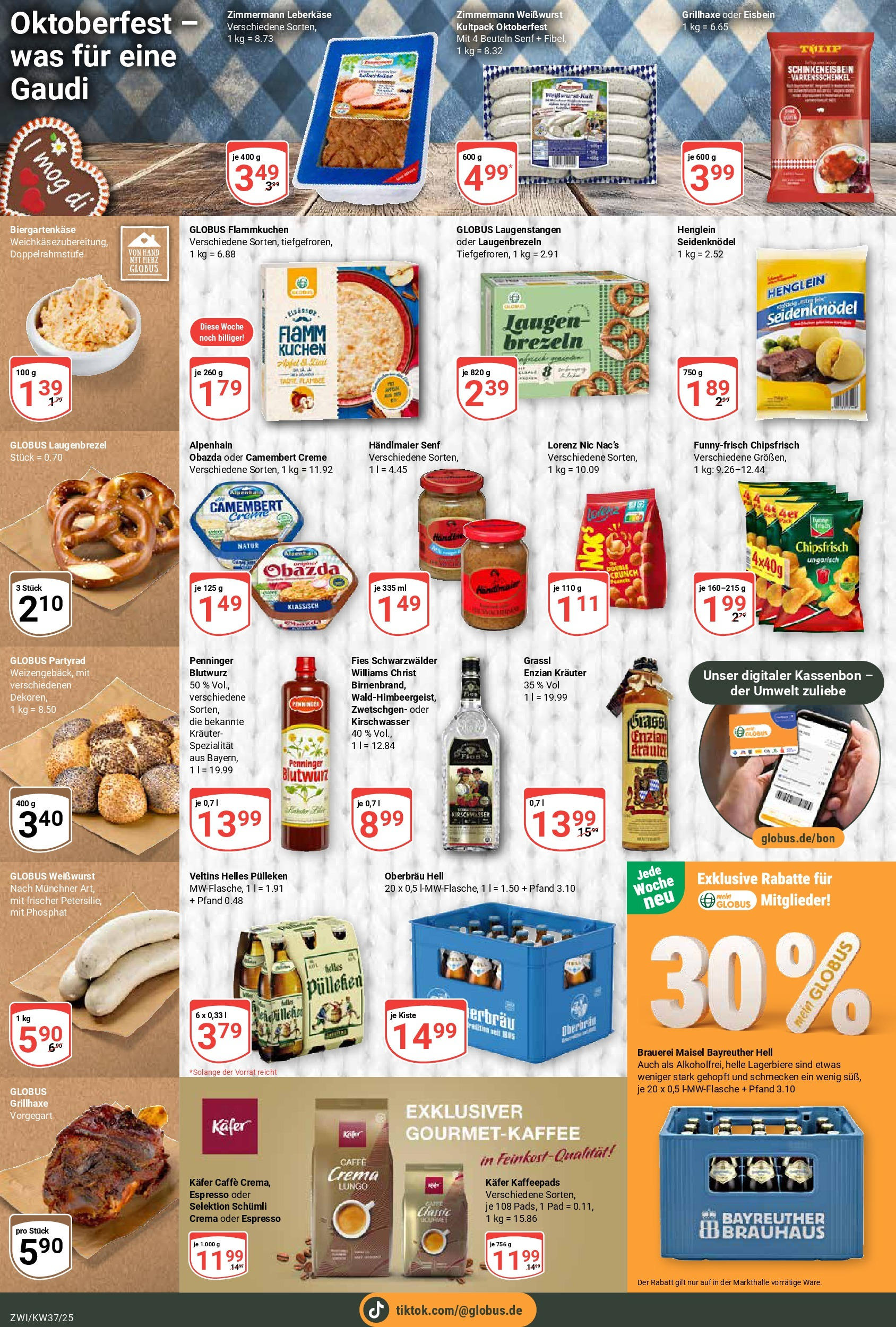 Globus prospekt Zwickau (ab 07.09.2025) » Angebote ab Montag | Seite: 19 | Produkte: Helles pulleken, Bayreuther hell, Creme, Leberkase Globus prospekt Zwickau (ab 07.09.2025) » Angebote online | Seite: 19 | Produkte: Helles pulleken, Bayreuther hell, Creme, Leberkase