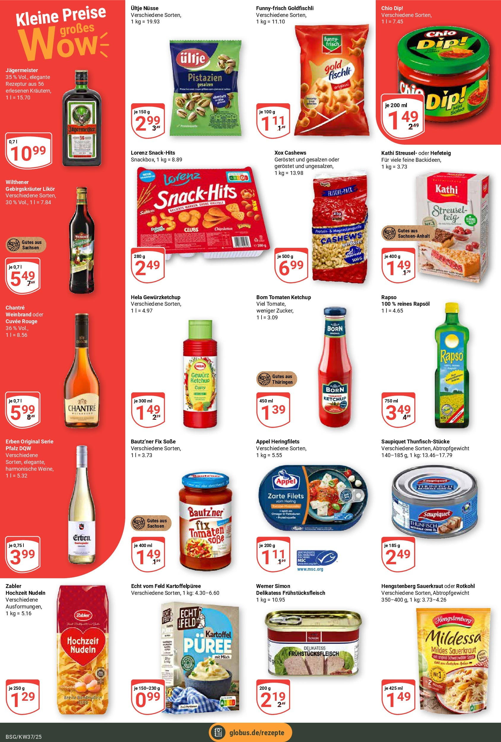 Globus prospekt Braunschweig	 (ab 07.09.2025) » Angebote online | Seite: 4 | Produkte: Milch, Rotkohl, Rouge, Pistazien