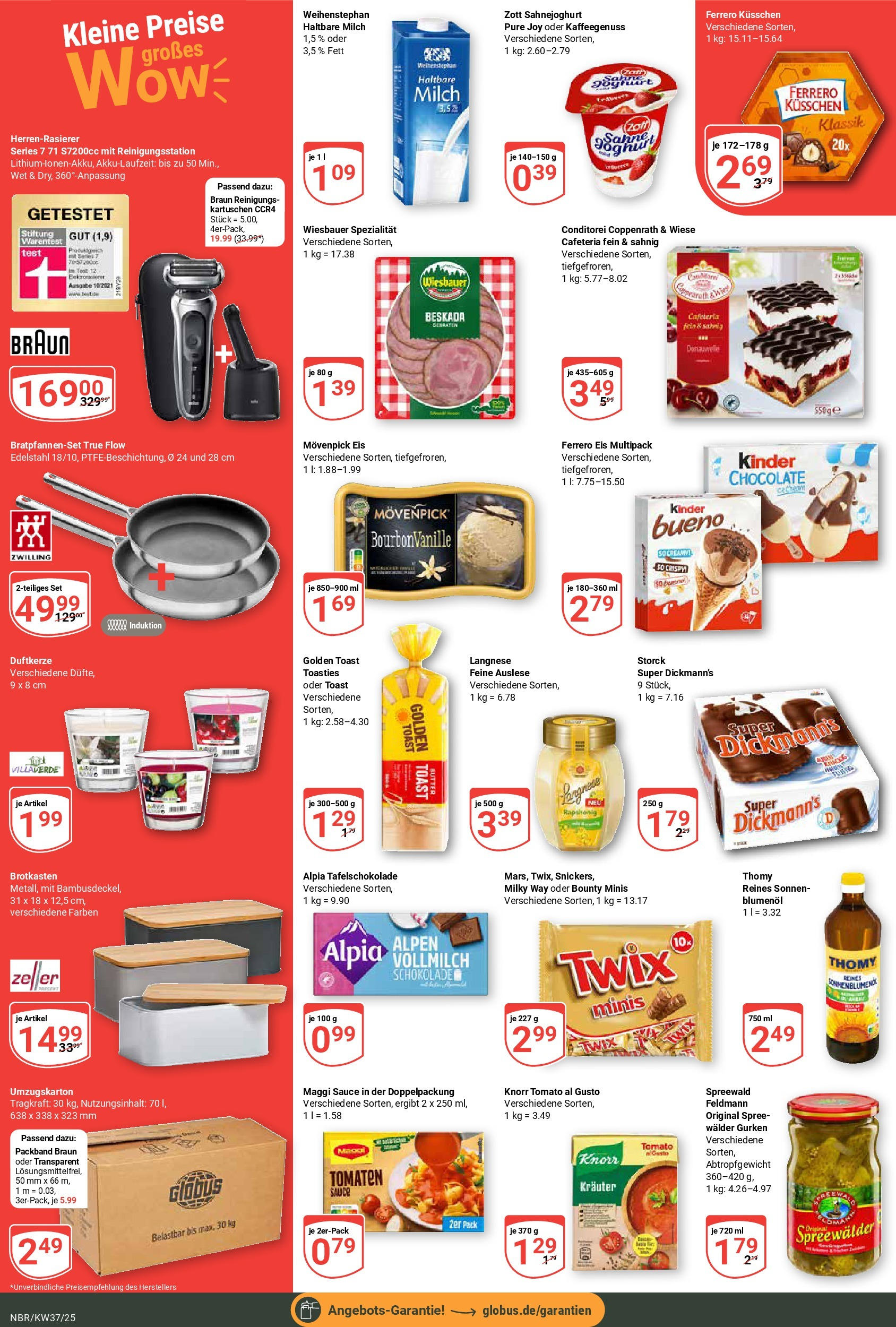 Globus prospekt Neubrandenburg (ab 07.09.2025) » Angebote ab Montag | Seite: 4 | Produkte: Joghurt, Toast, Twix, Movenpick eis Globus prospekt Neubrandenburg (ab 07.09.2025) » Angebote online | Seite: 4 | Produkte: Joghurt, Toast, Twix, Movenpick eis
