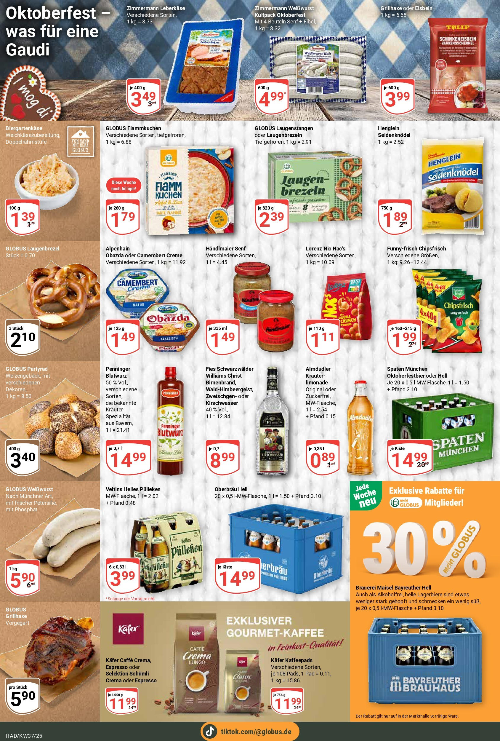 Globus prospekt Halle (saale)	 (ab 07.09.2025) » Angebote online | Seite: 19 | Produkte: Kaffeepads, Limonade, Zwetschgen, Kuchen